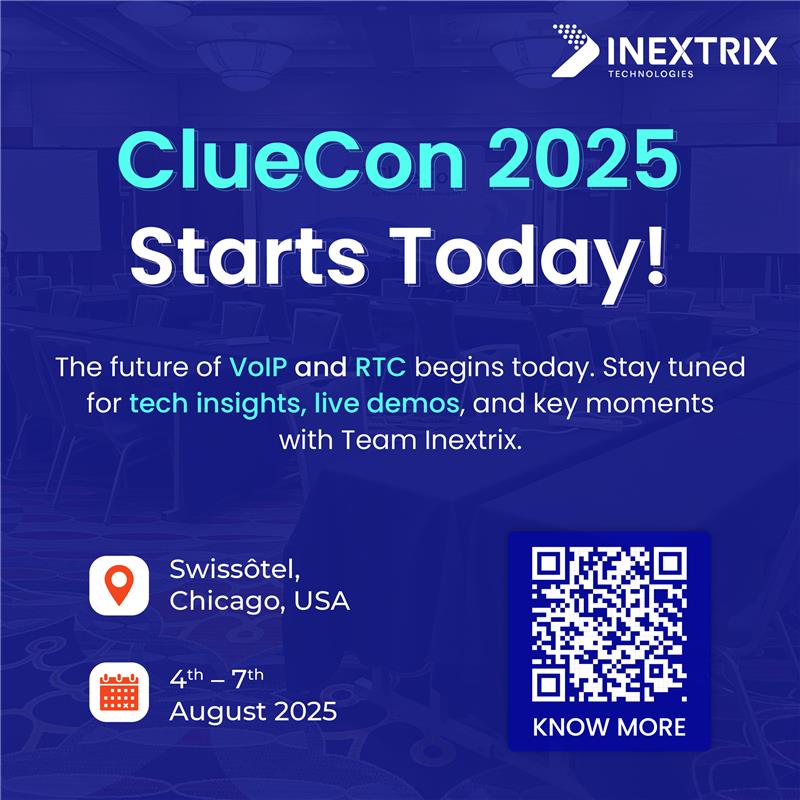 Inextrix - ClueCon 2025 starts today, and Team Inextrix Technologies ...
