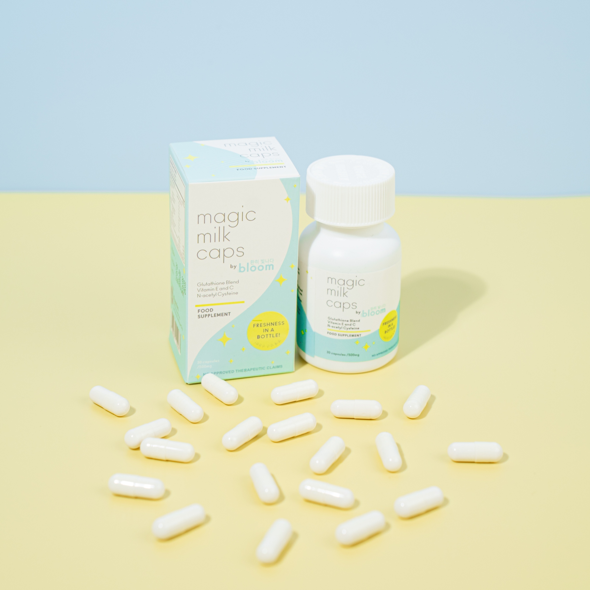 glutathione bloom Fresh na fresh sa Magic Milk Caps by Bloom! ✨ Infused with a powerful blend of glutathione, vitamin E, and C, along with N-Acetyl Cysteine, it's your secret to radiance. 🌈💫 Get Hydrating Skincare Essentials |