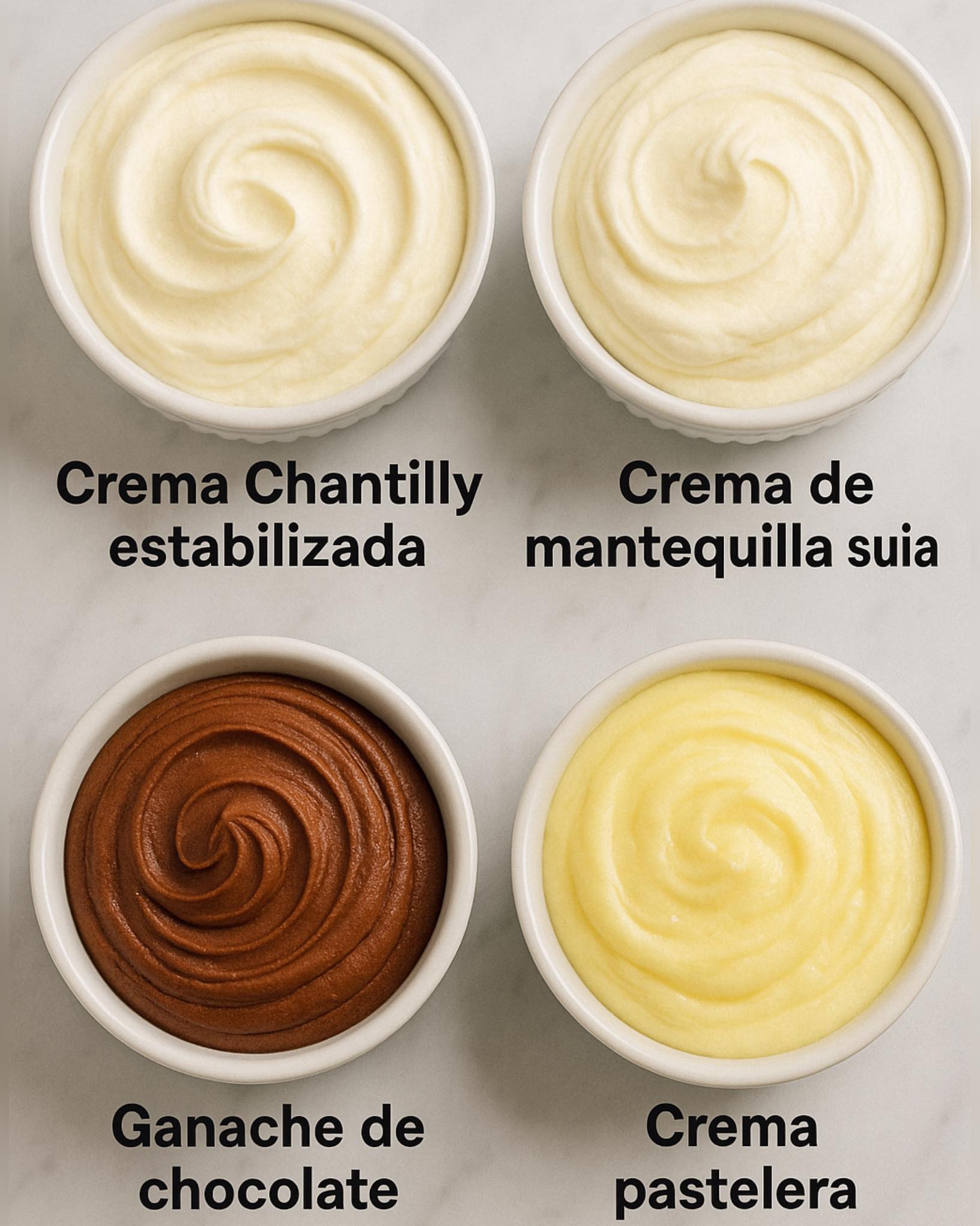 Decorando - Te enseño las 4 cremas que utilizo para decorar y rellenar