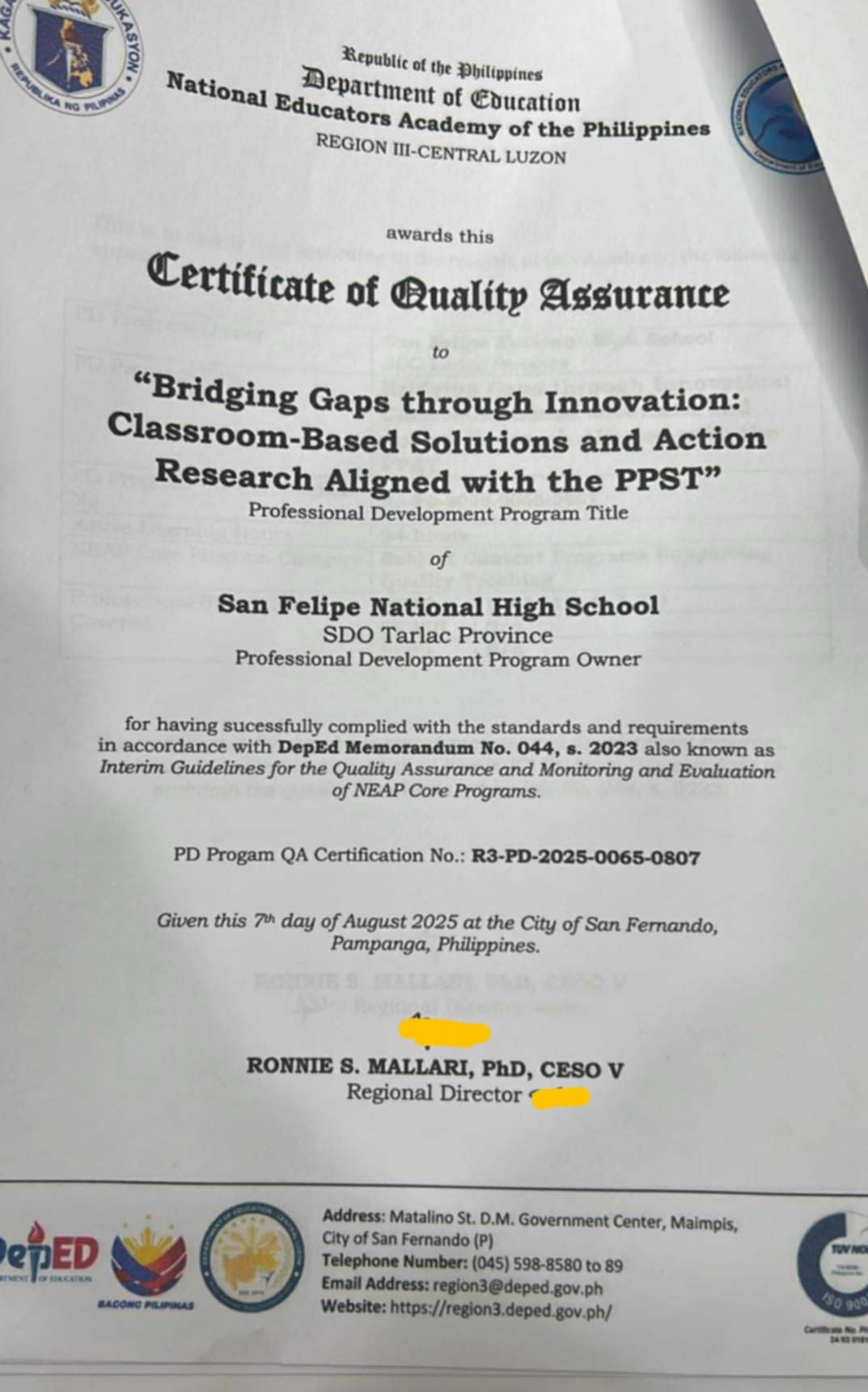 San - LOOK | History in the Making at San Felipe High School! The 3-Day ...