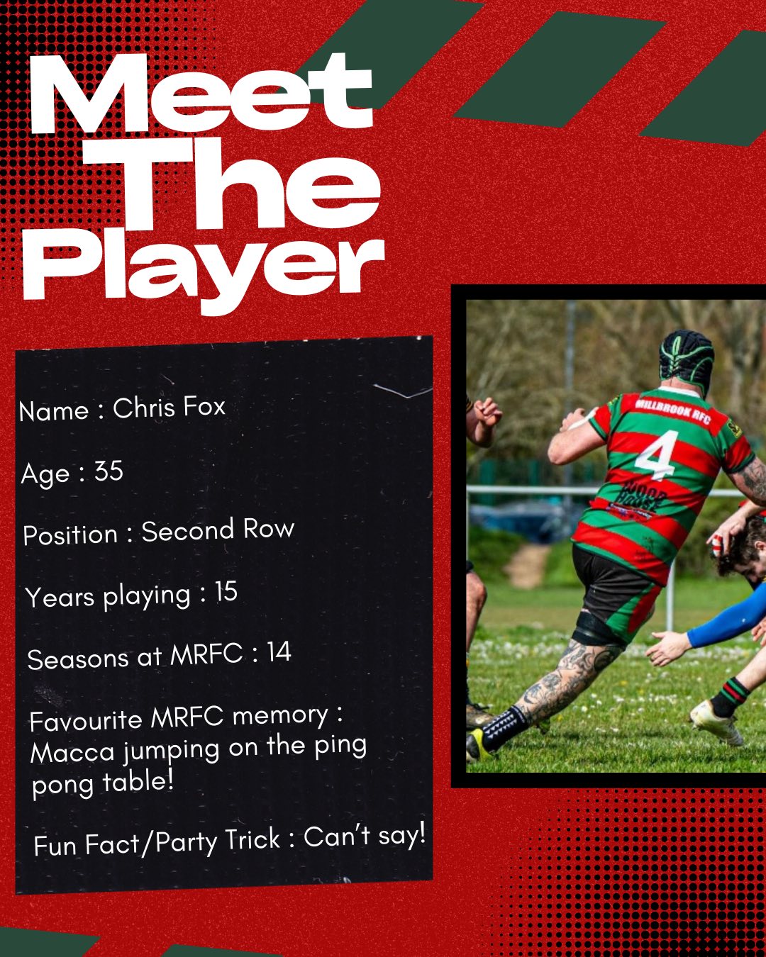 Who’s Who Thursday – Millbrook RFC... - Millbrook Rugby Club | Facebook