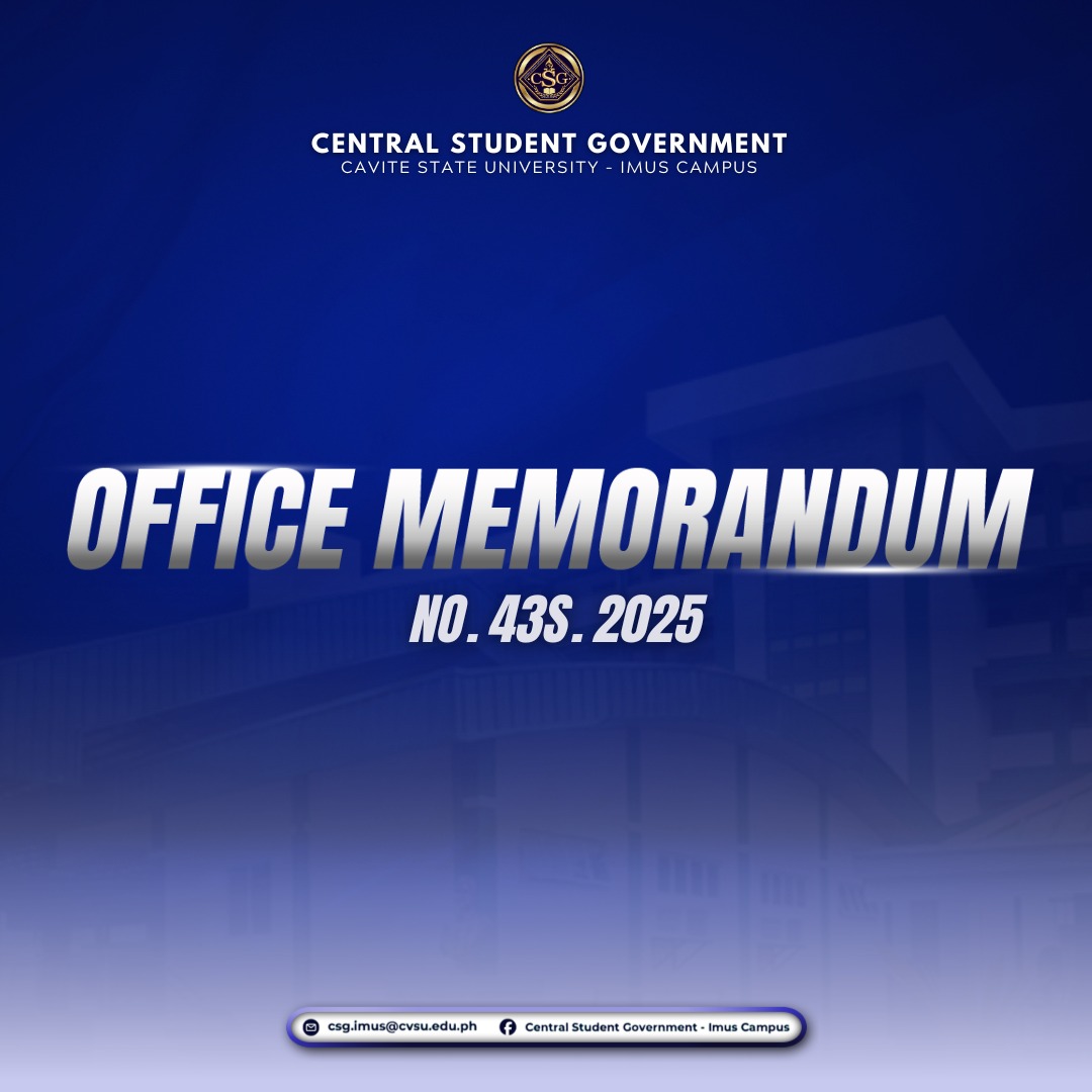 𝗖𝗦𝗚 𝗔𝗗𝗩𝗜𝗦𝗢𝗥𝗬 |... - Central Student Government - Imus Campus | Facebook