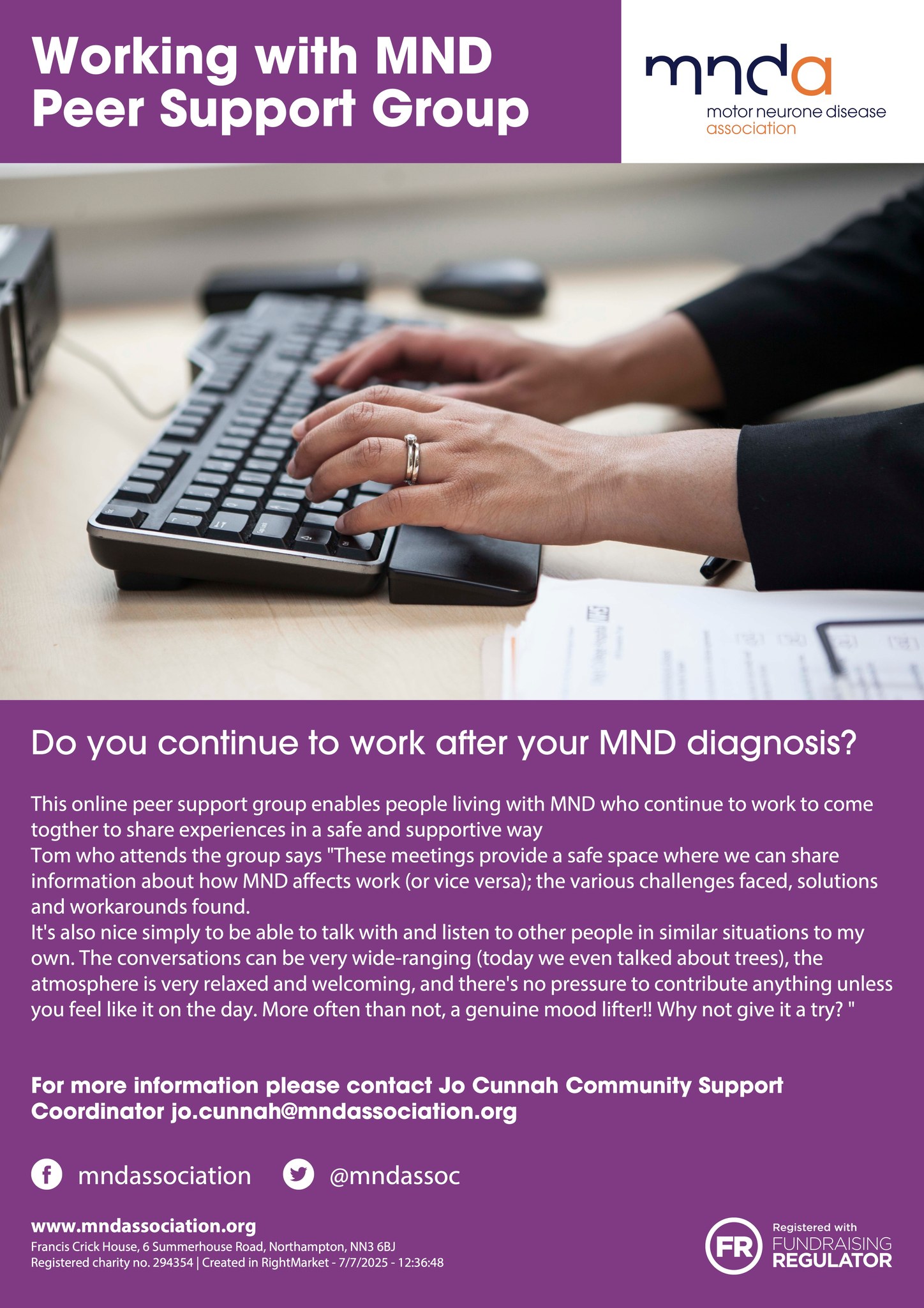 Motor - 💼💻Working with MND Peer Support Group💼💻 This group is for ...