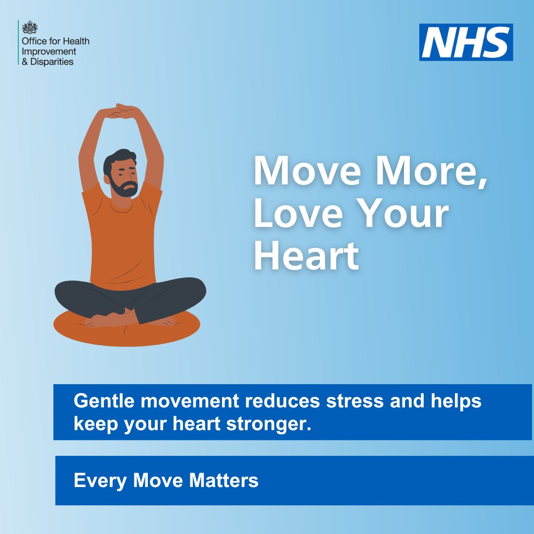 NHS - ️February is Heart Month ️ Regular movement helps keep your heart ...