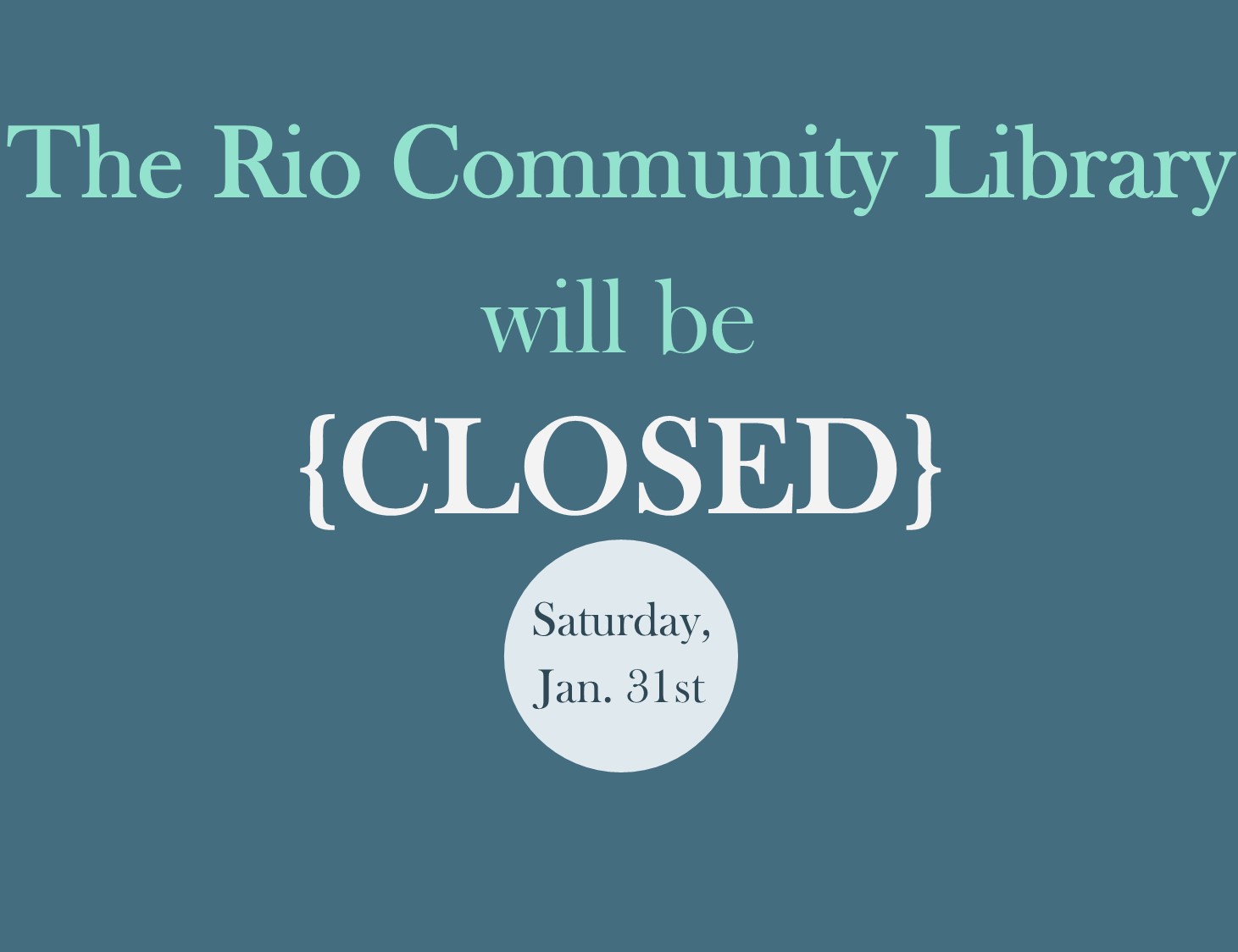 Rio Community Library added a new... - Rio Community Library
