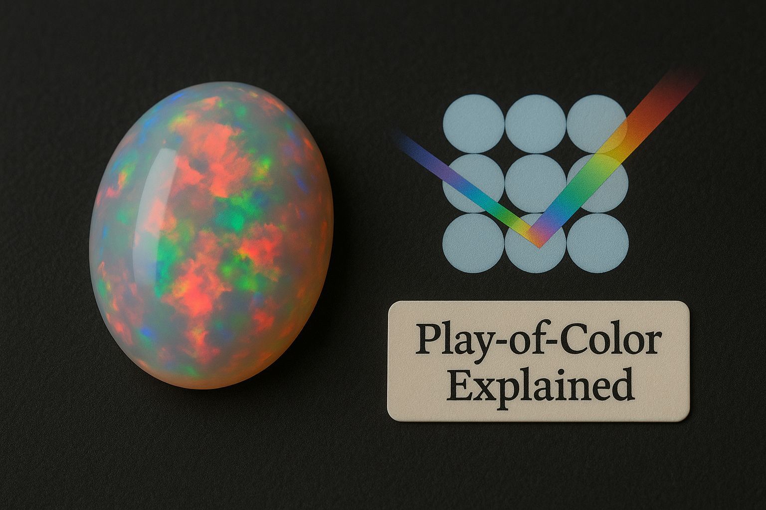 Pratama - Ever wondered why opal shimmers with so many colors? 🌈🔬💎 It’s ...