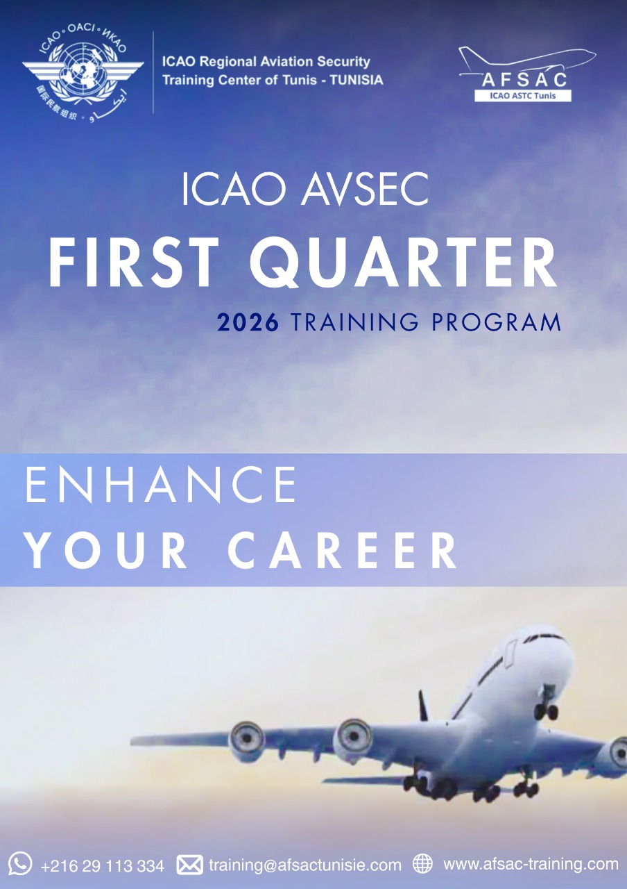 ️ ICAO AVSEC Training Program –... - AFSAC ICAO ASTC Tunisia | Facebook