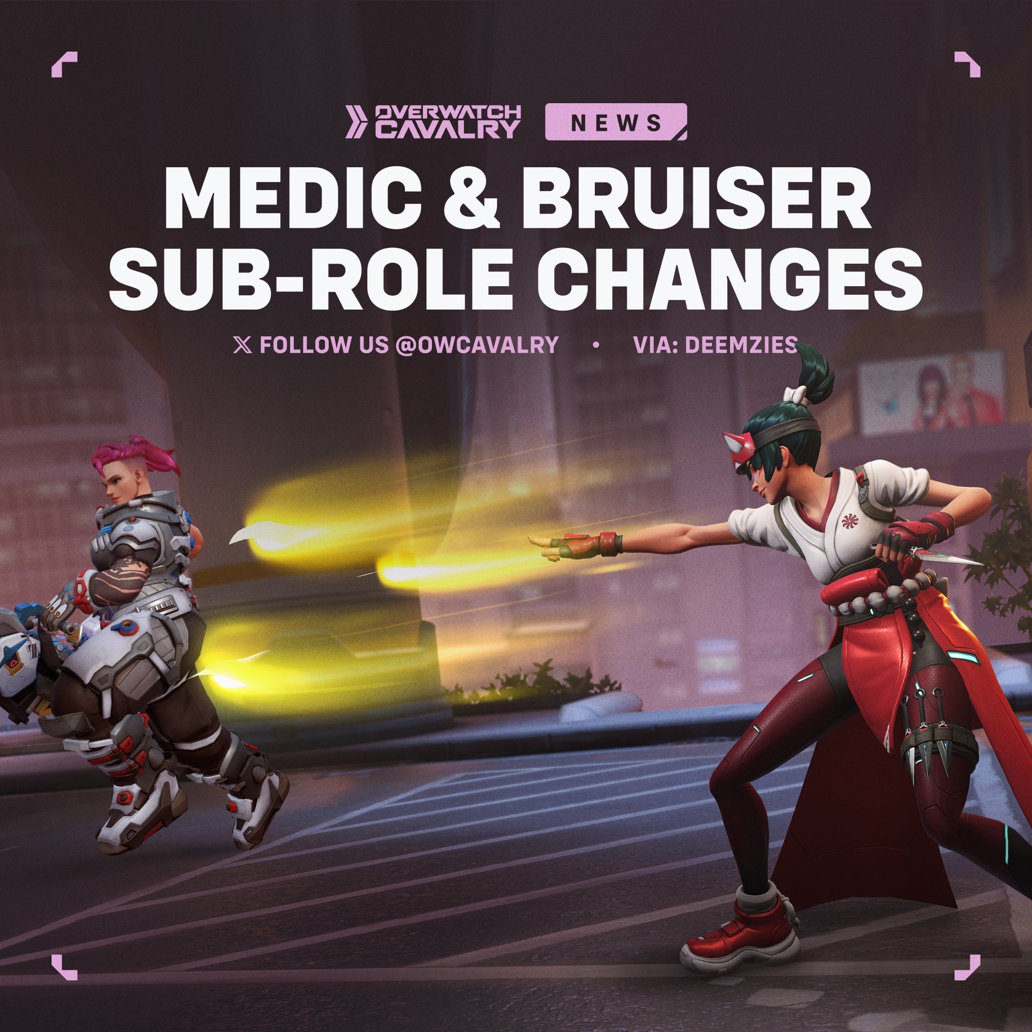 Overwatch - Upcoming Sub-Role Changes in #Overwatch 🗃️ Healing received ...