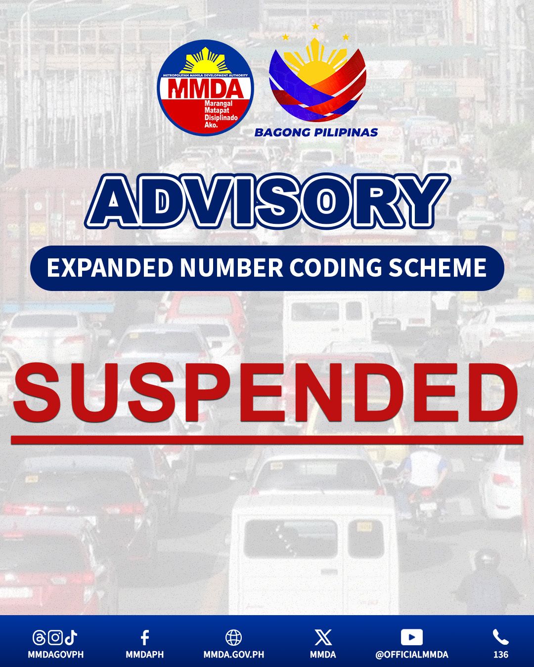 DZRH - JUST IN: Sinuspinde ng MMDA ang expanded number coding scheme ...
