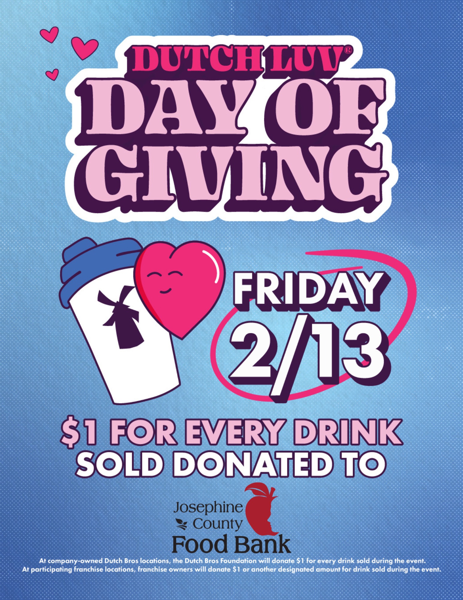 On Friday, February 13, stop... - Josephine County Food Bank | Facebook