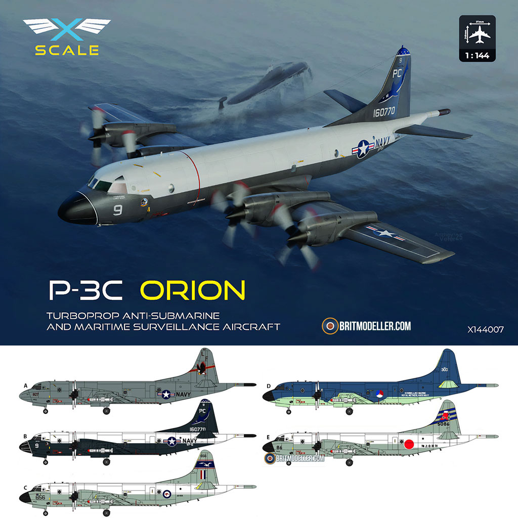 Lockheed P-3C Orion model by Hogan Wings in 1:200 scale