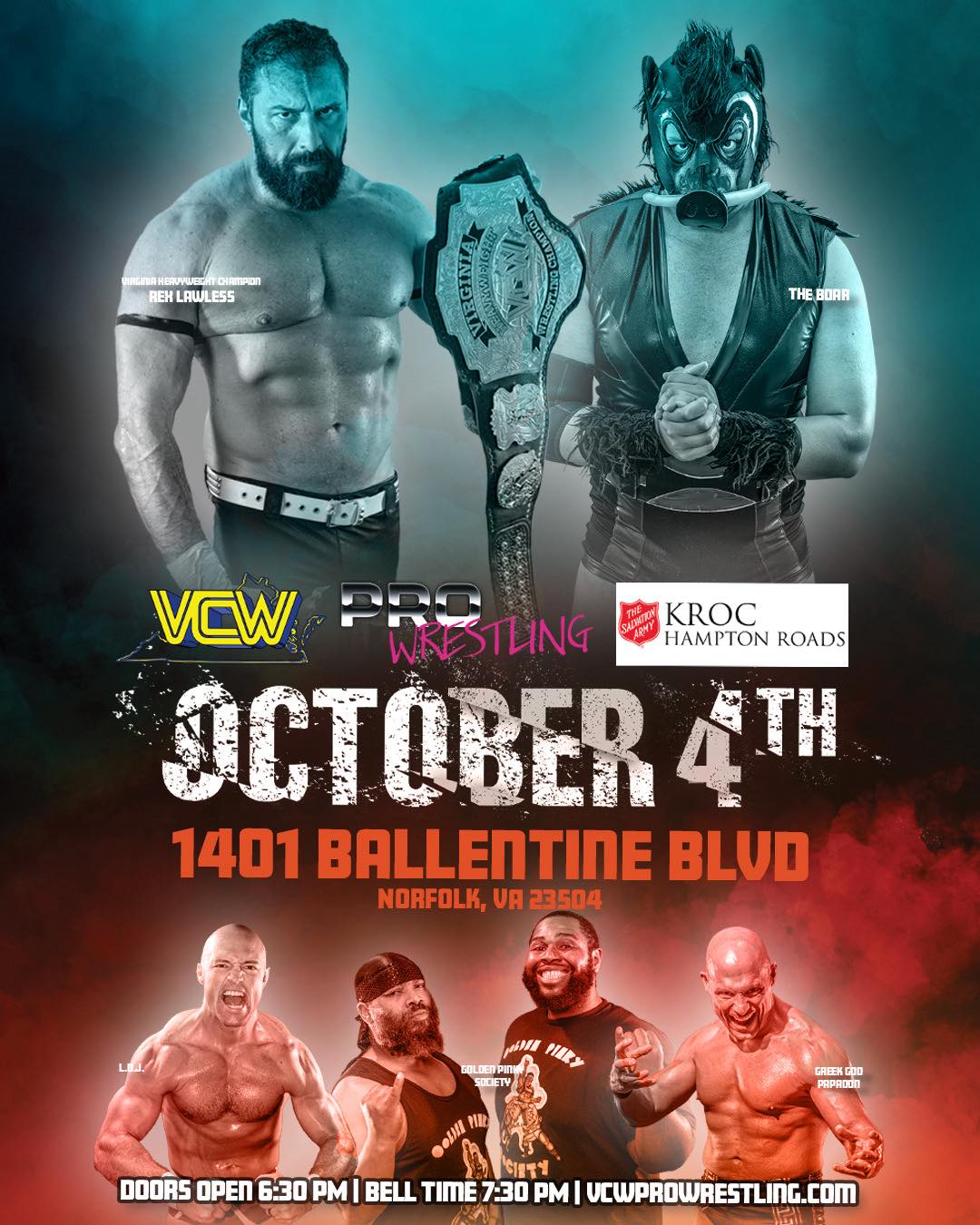 BREAKING NEWS: VCW... - Virginia Championship Wrestling | Facebook