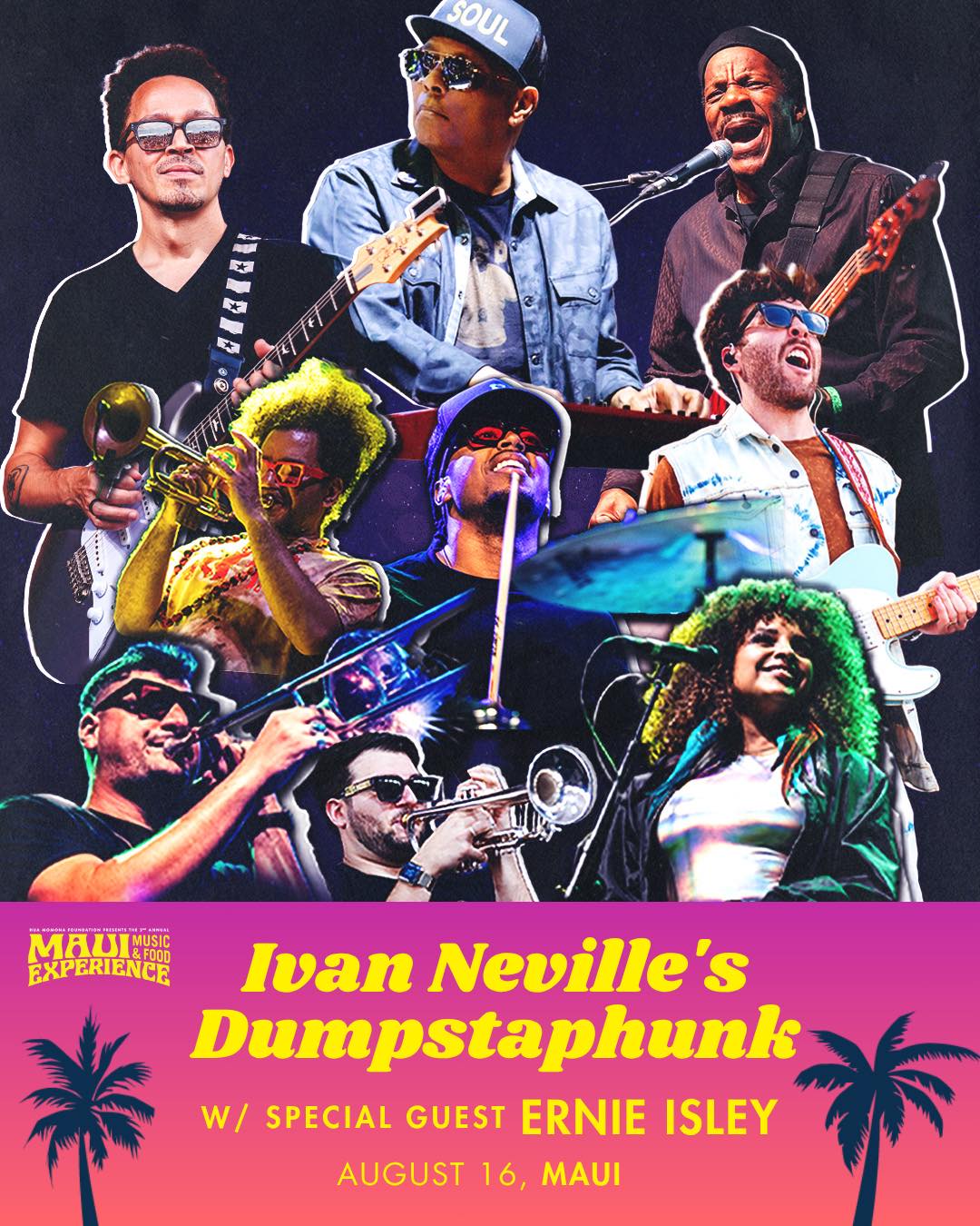 Dumpstaphunk benefit concert in Lahaina, Hawaii