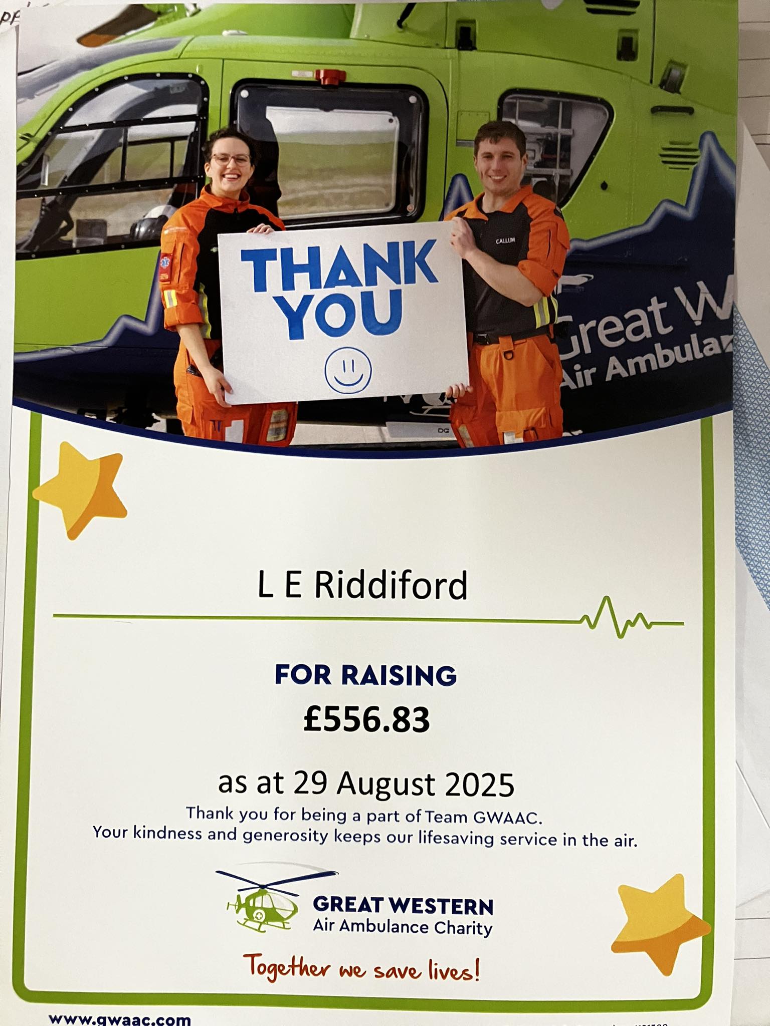 L.E. Riddiford - Thank you people- through your donations... | Facebook
