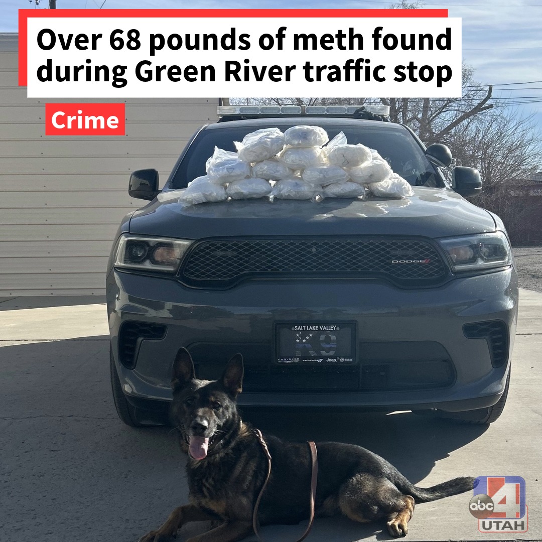 ABC4 - A traffic stop and search in Green River netted 68.5 pounds of ...