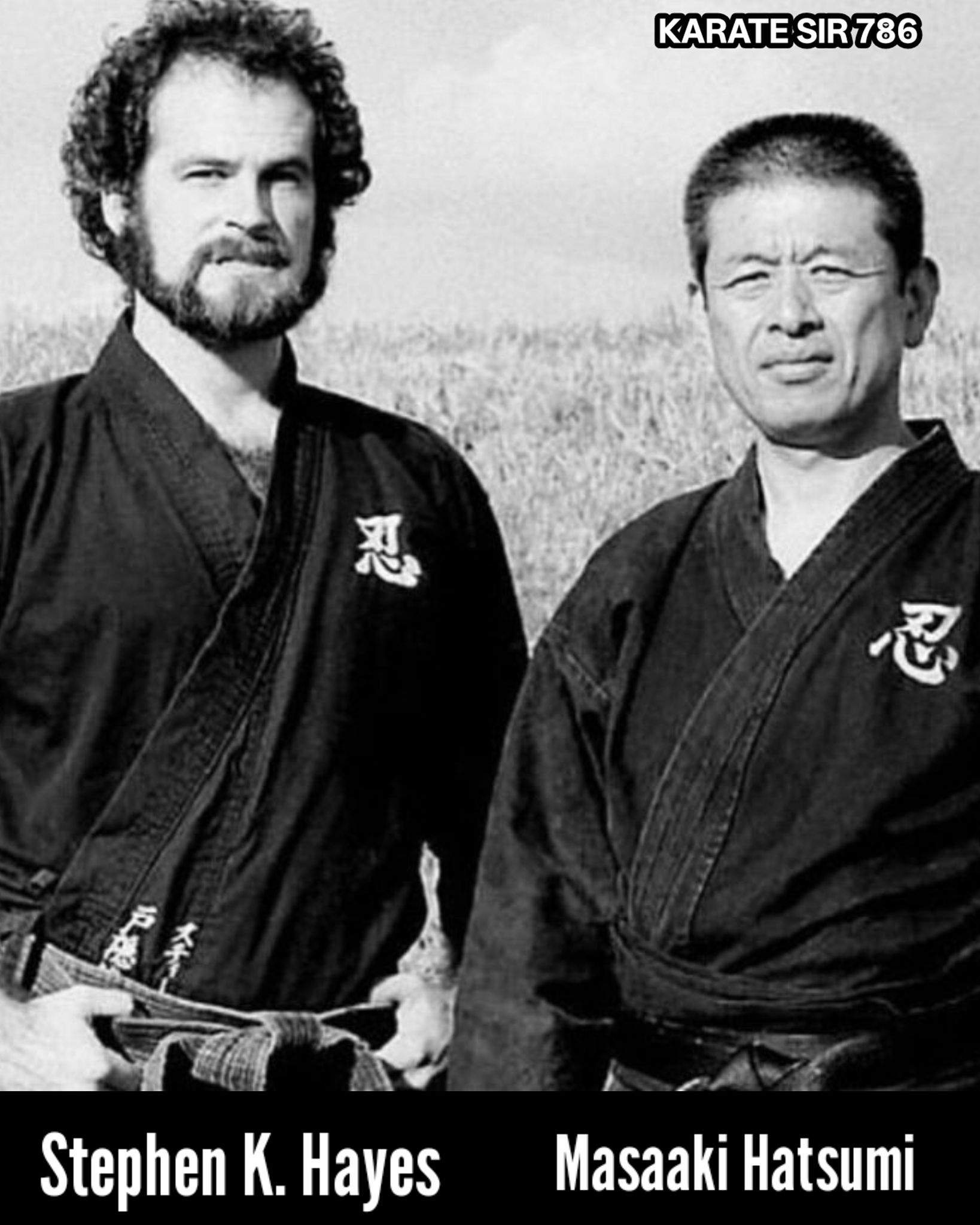 This image features Stephen K. Hayes (left) and Masaaki Hatsumi 