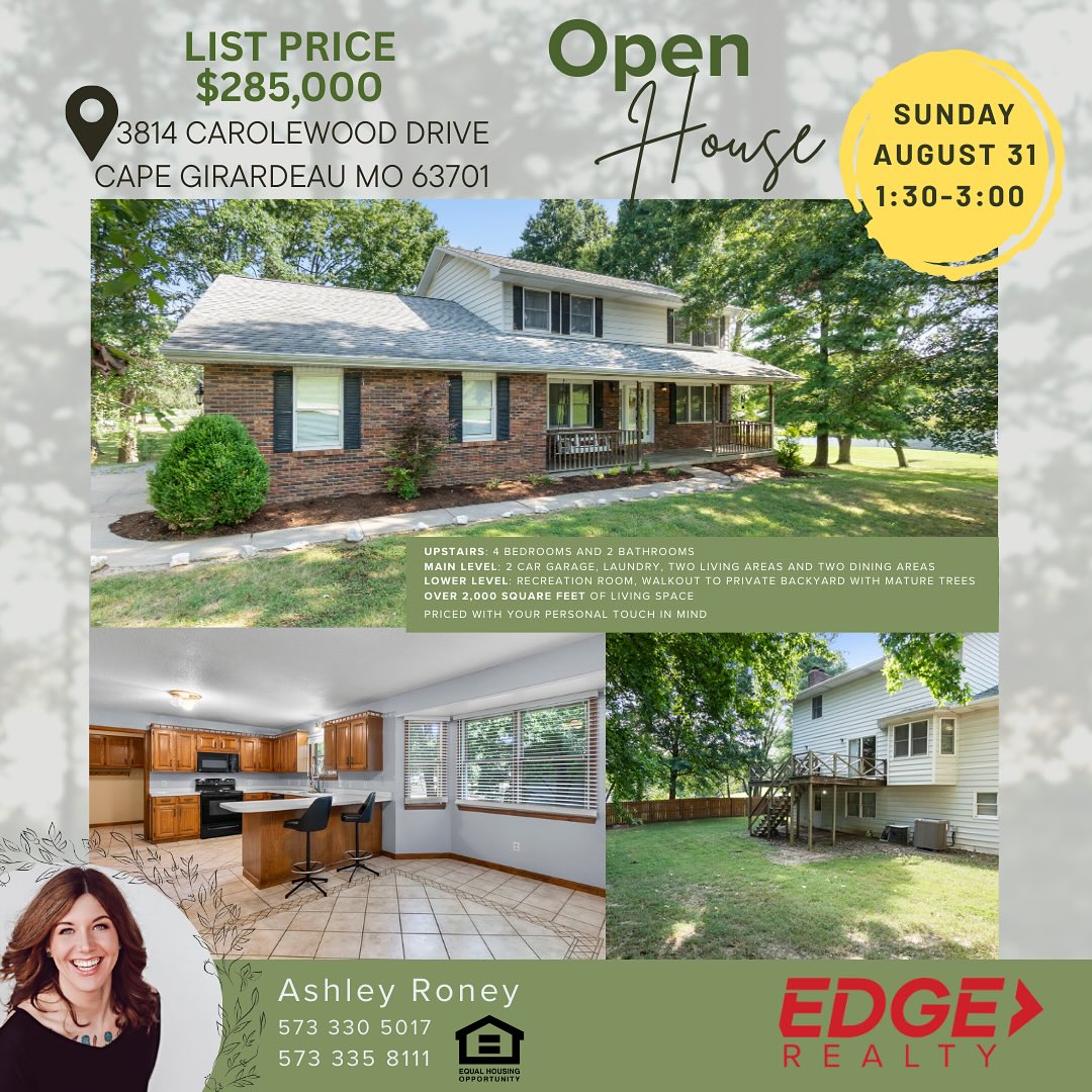 Ashley Roney, Realtor with Edge Realty | Cape Girardeau MO