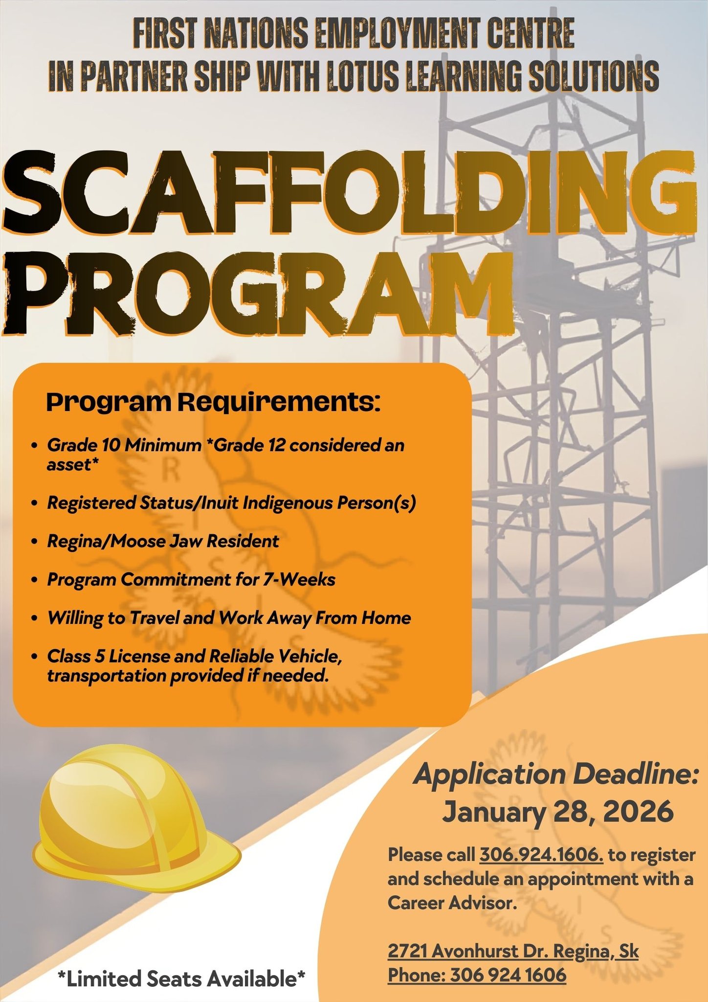 First - 🚧 Now Enrolling: Scaffolding Program 🚧 The First Nations ...