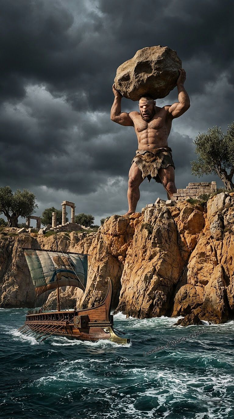 Leonidas - The hero Odysseus and his men land on an island and enter ...