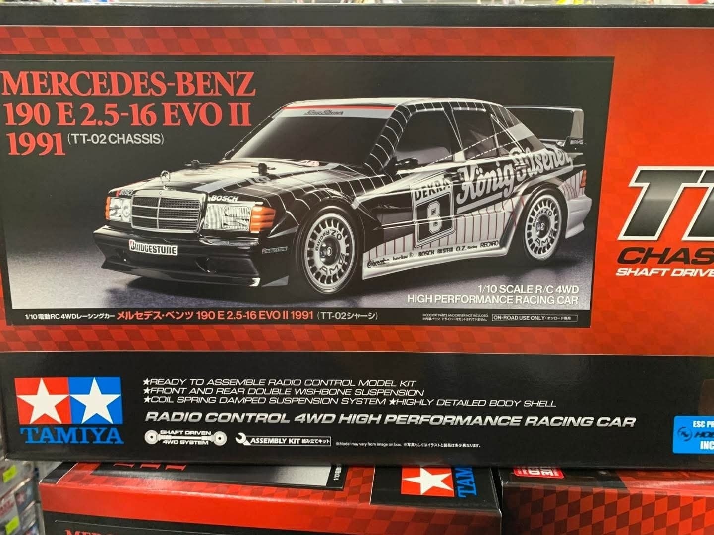 🎉SALE😍Tamiya 58752 TT-02 Mercedes-Benz 190E 2.5-16 EVO II