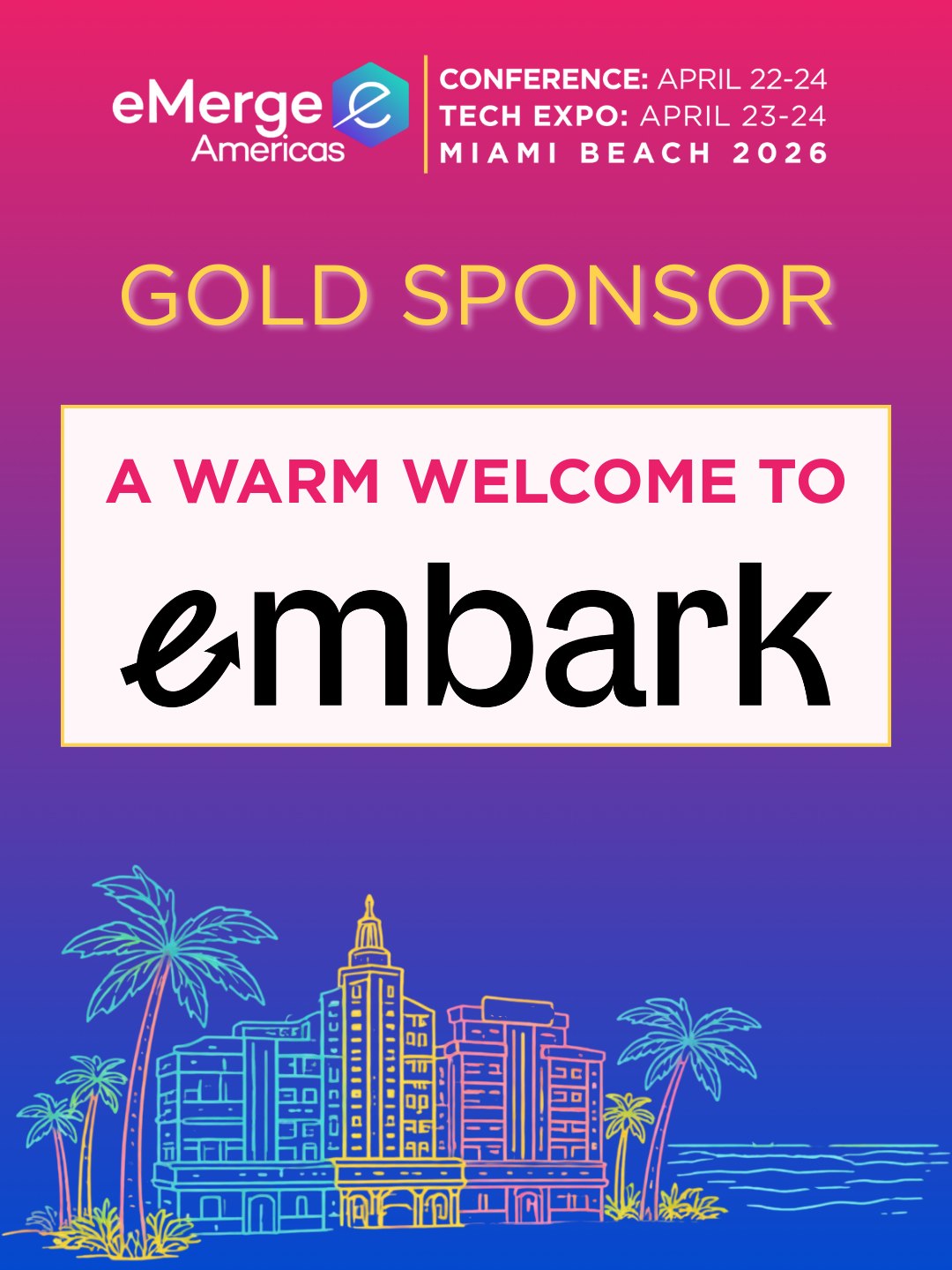 eMerge - We’re excited to welcome Embark, a new Gold Sponsor at # ...