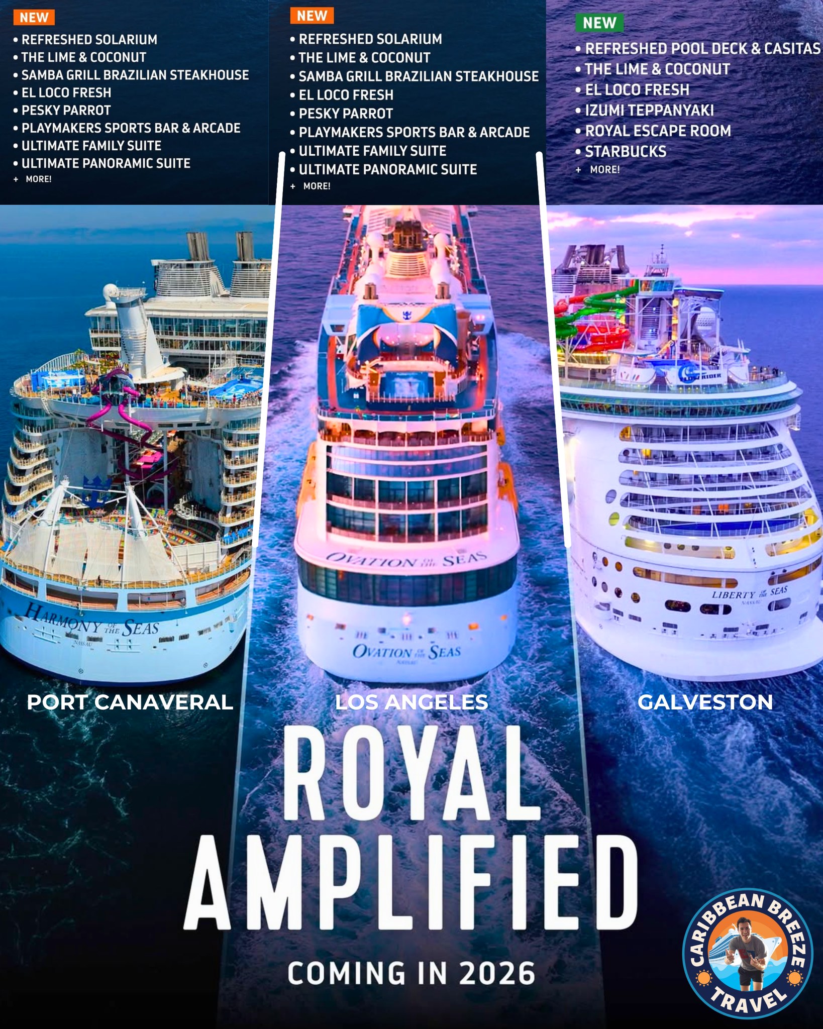 Jim - Royal Caribbean has just announced major amplifications coming to ...