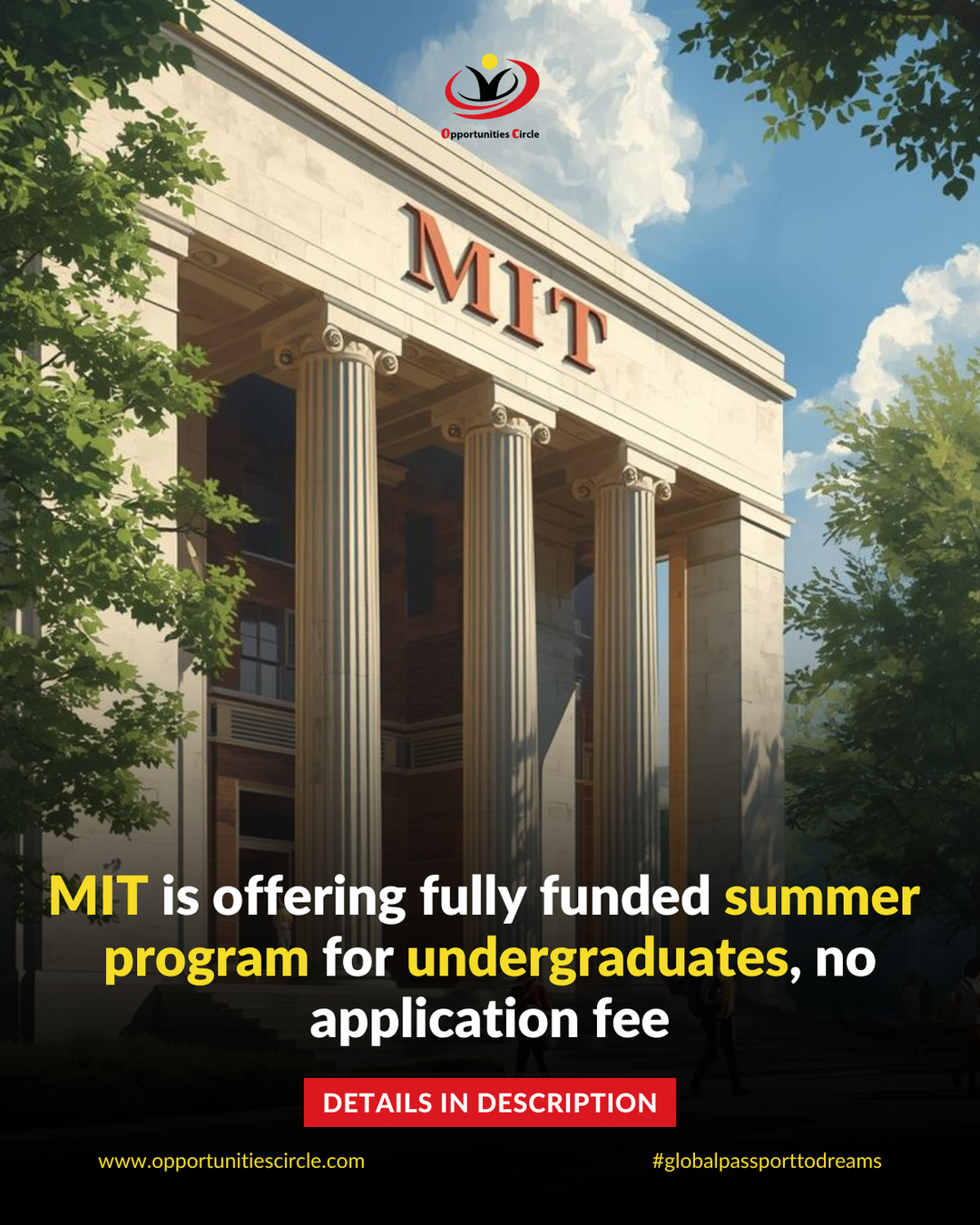 MIT Summer Research... - Opportunities Circle International | Facebook