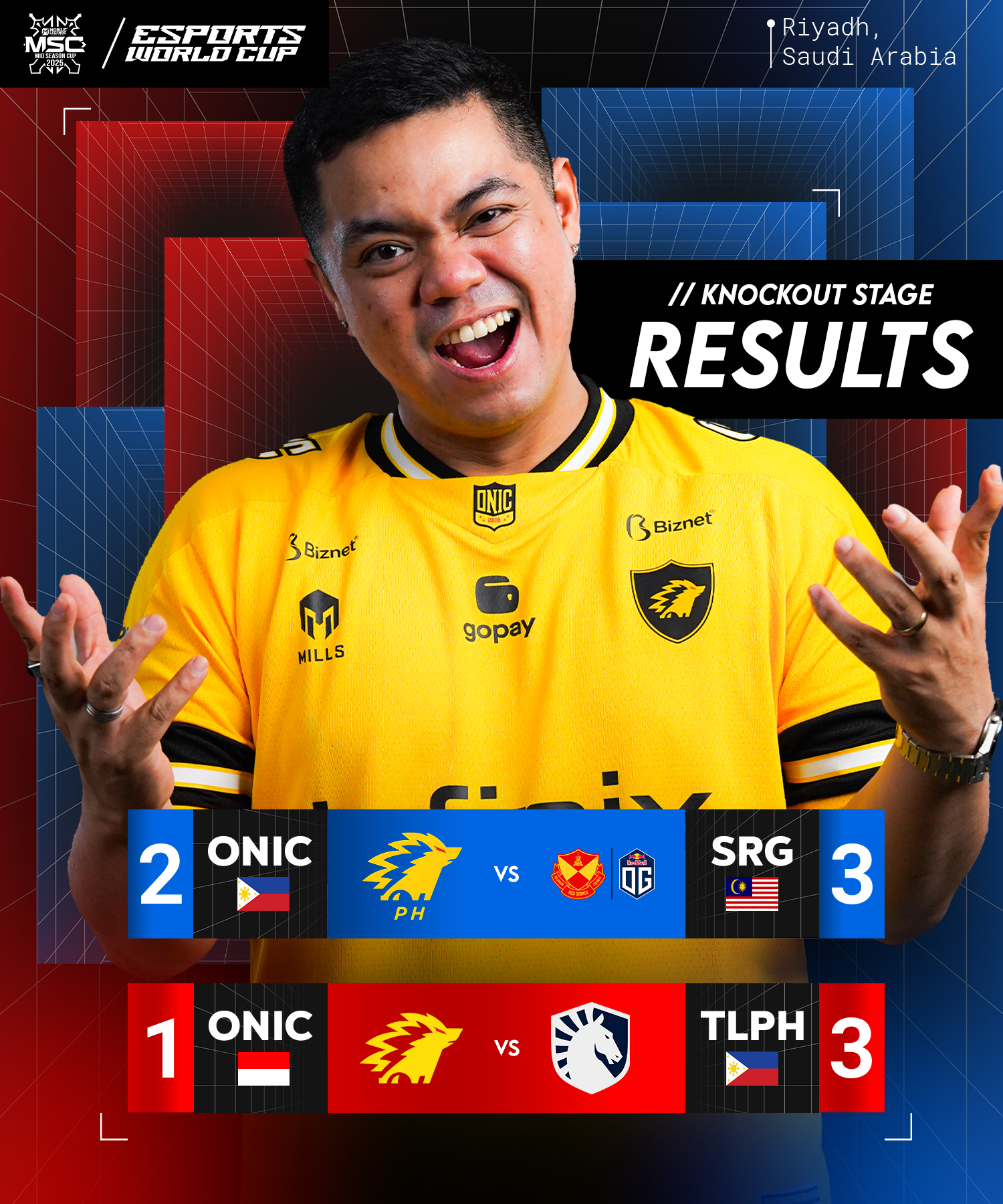 GG's Team Spirits. #MSC2026 #EWC2026 #ONICESPORTS #GOONIC