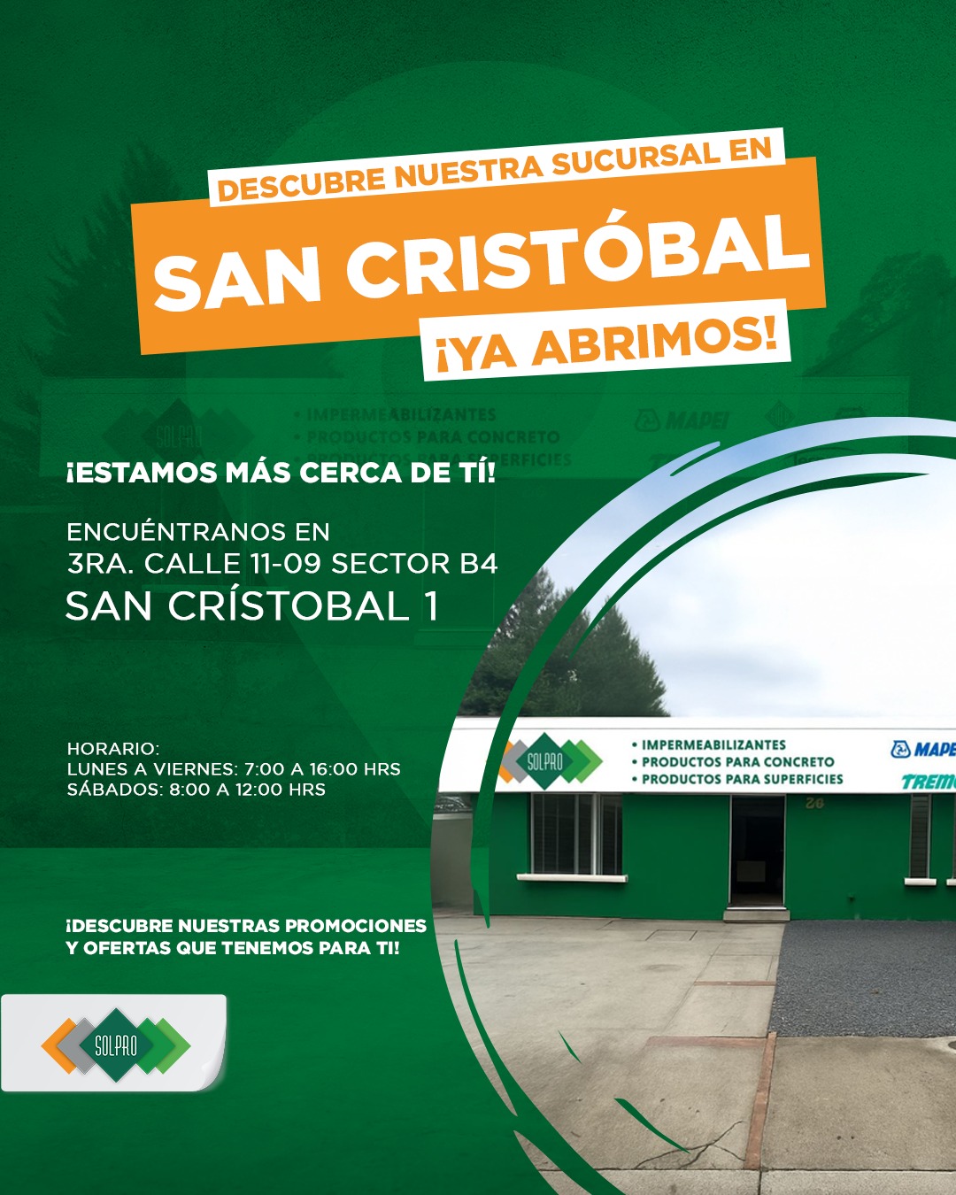 SOLPRO - ¡Solpro ya está en San Cristóbal! Te invitamos a conocer ...