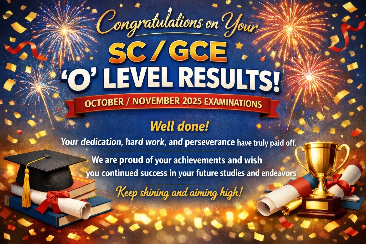 Alpha - ⭐Congratulations on Your SC / GCE ‘O’ Level Results! 📖October ...