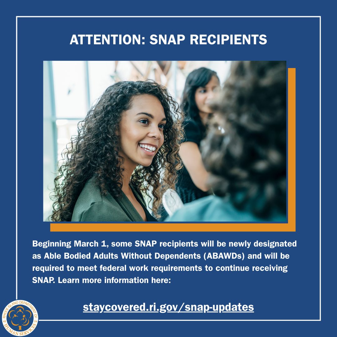 New - Rhode Island is alerting SNAP recipients that on March 1, able ...
