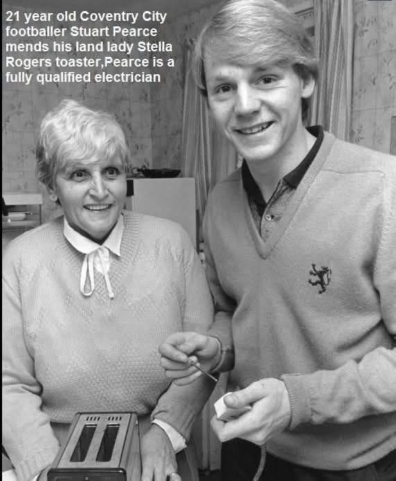 Stuart Pearce in the 80s sporting a Pringle v neck