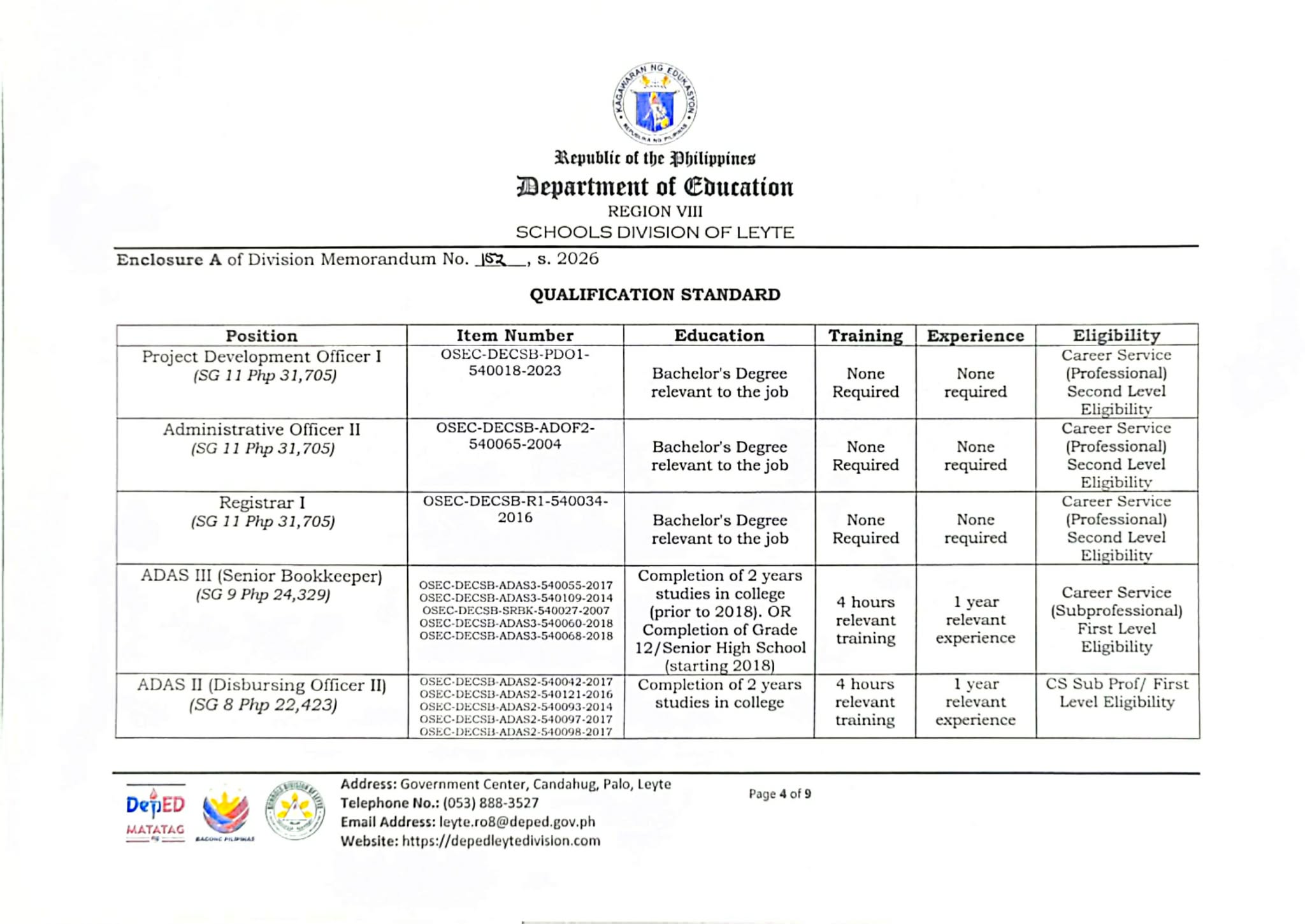 DepEd Leyte - Personnel... - DepEd Leyte - Personnel Unit