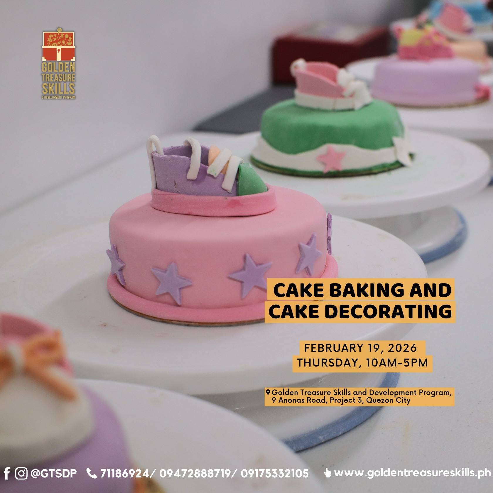 Golden - 🎂 Want to learn how to bake cake—and decorate it too? Join our ...