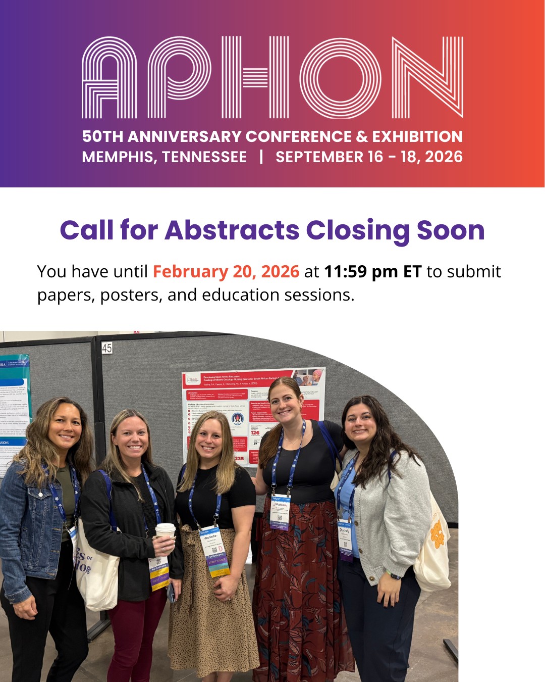 Association - One week left! ⏰ Submit your abstract for APHON 2026 and ...