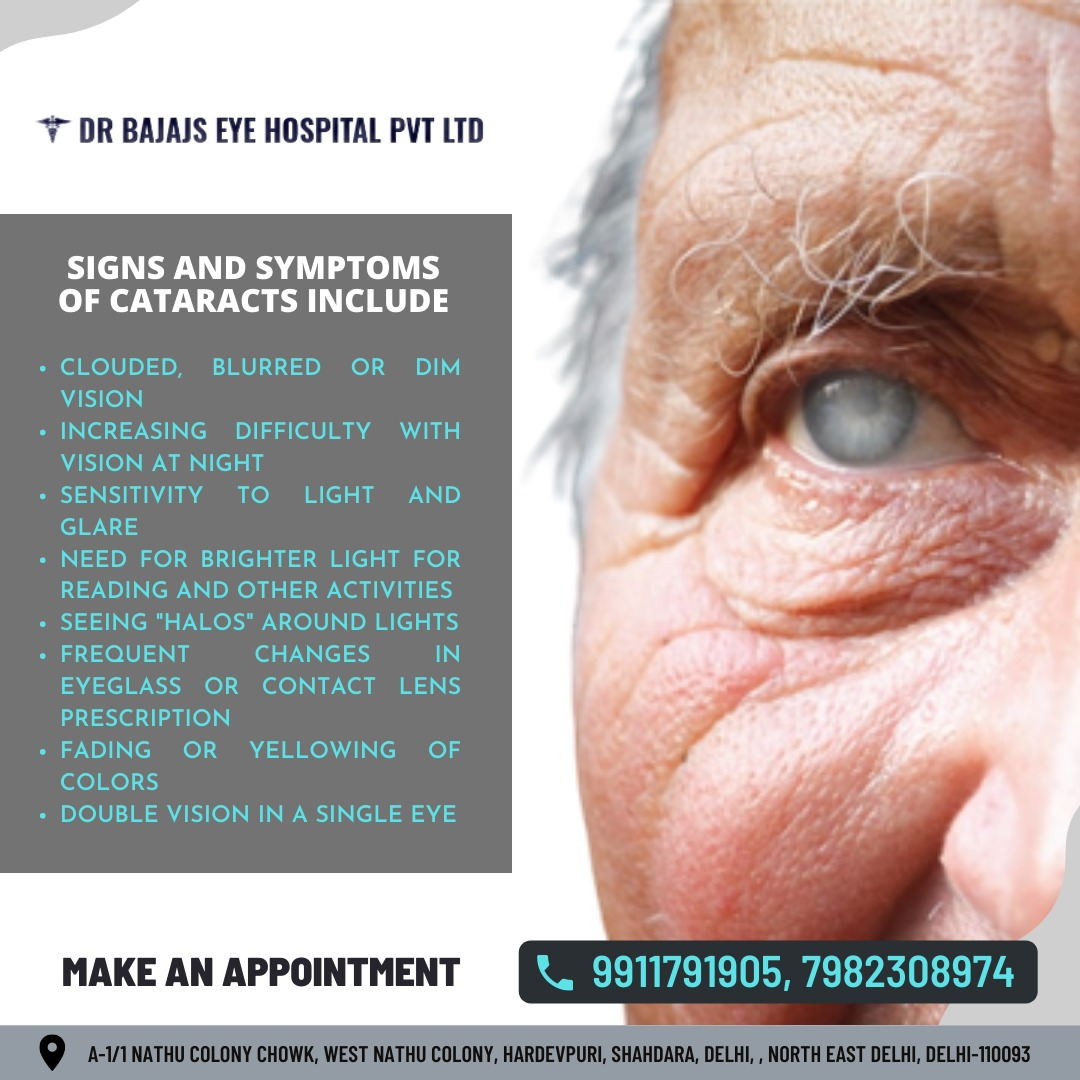 Dr. Bajaj's Eye Hospital Pvt Ltd - Signs and symptoms of Cataracts ...
