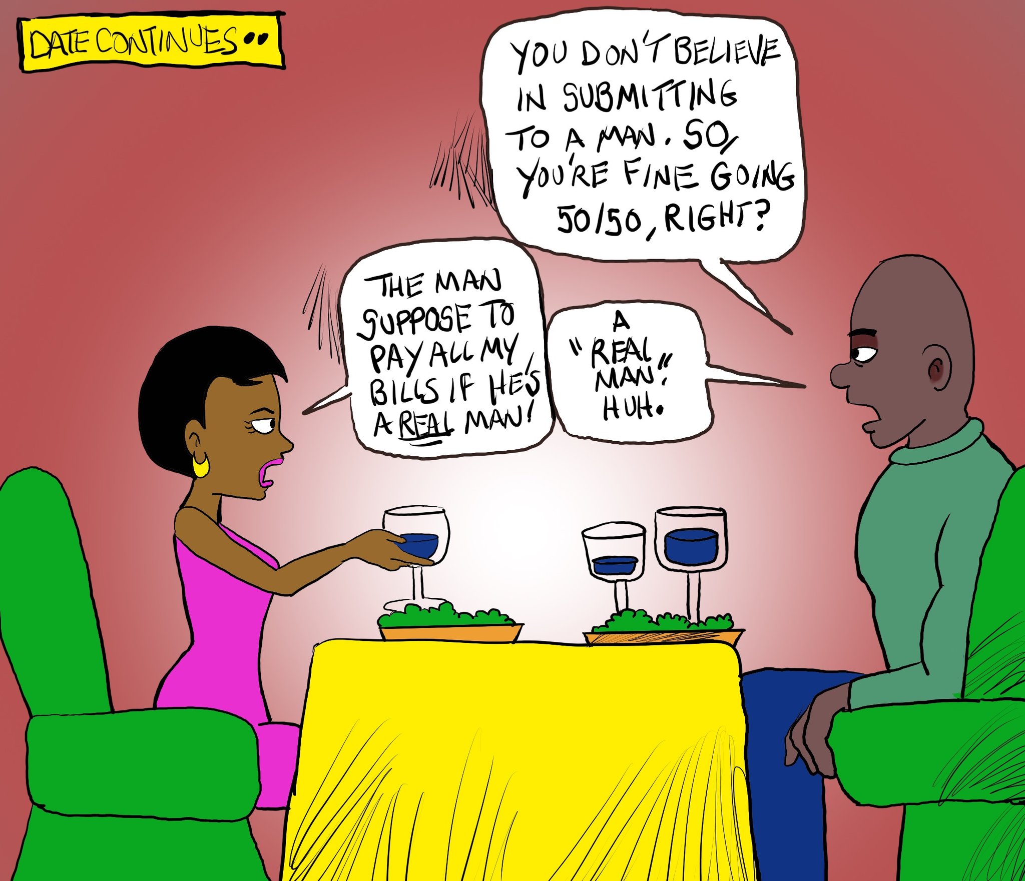 GG's Cartoons - #ARealMan #moderndating #flashback Rewind..... | Facebook