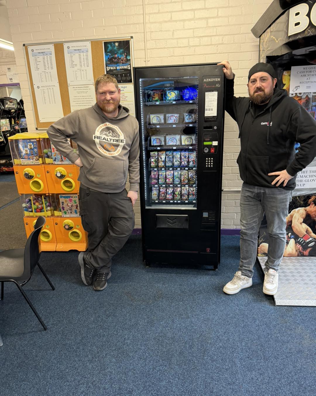 🤖 Busy day restocking Gemini's card game vending machine 🤖 It's