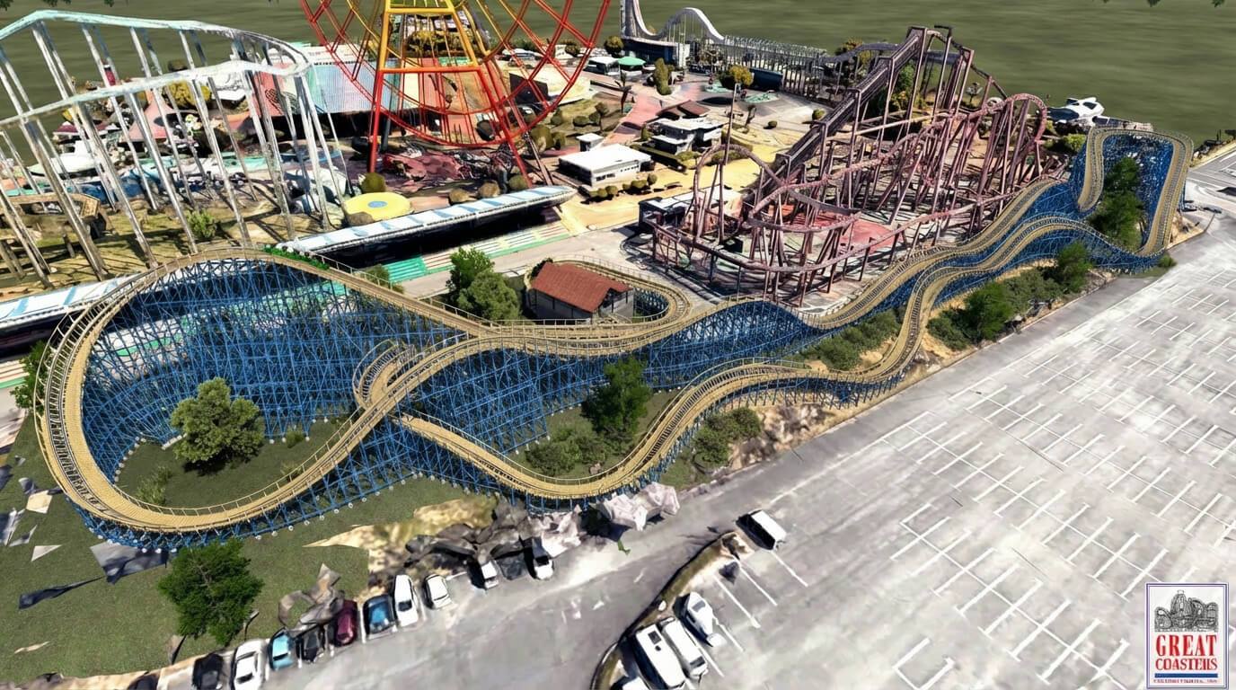 コースター Wadatsumi wooden coaster coming to Mitsui Greenland in 2028