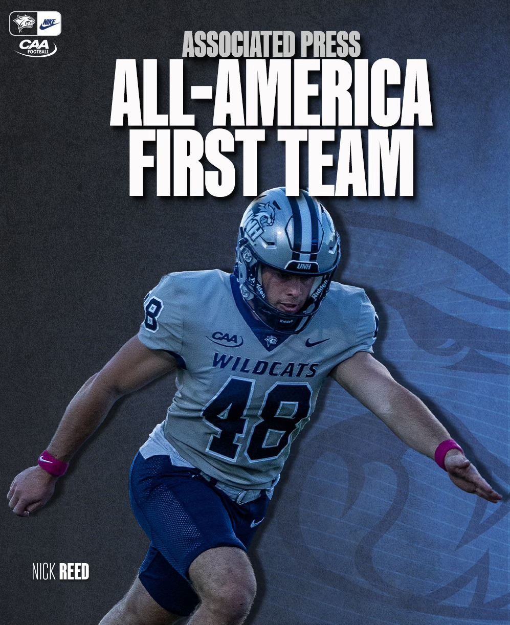 UNH Wildcats - Congrats to UNH football kicker Nick Reed... | Facebook