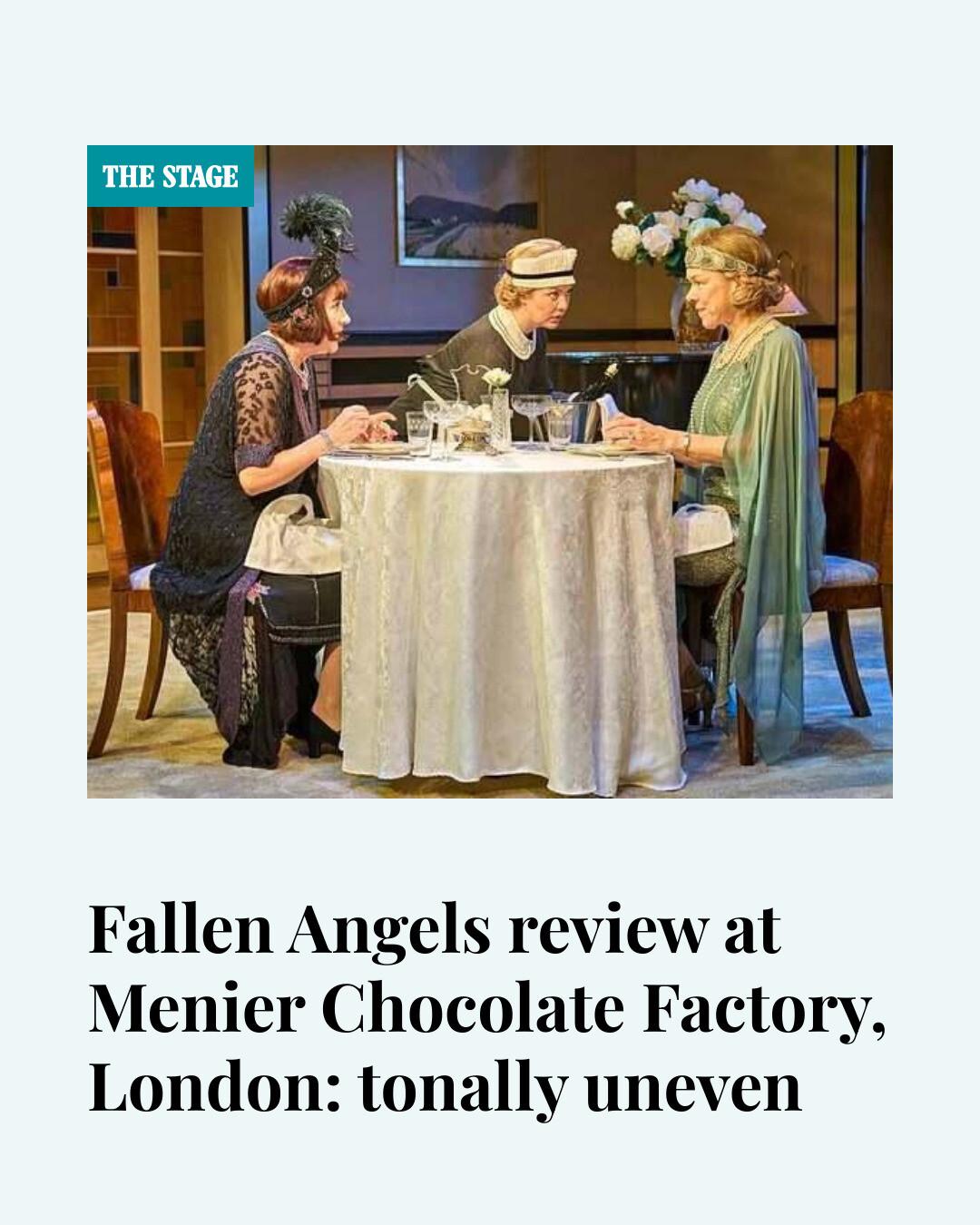 The Stage - ★★★ Review: Fallen Angels – Tonally uneven... | Facebook