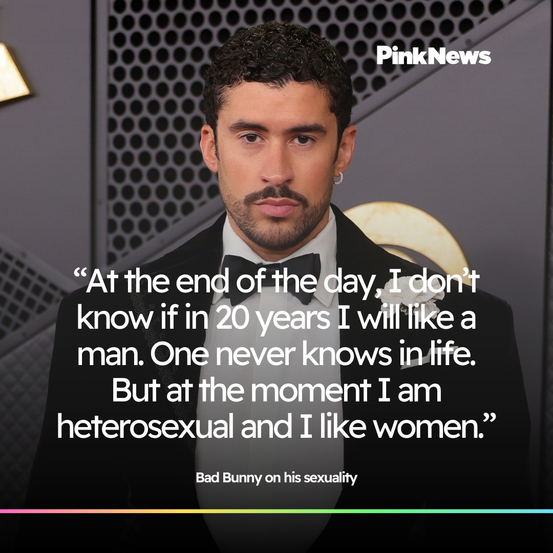PinkNews - Bad Bunny’s Super Bowl halftime show yesterday... | Facebook