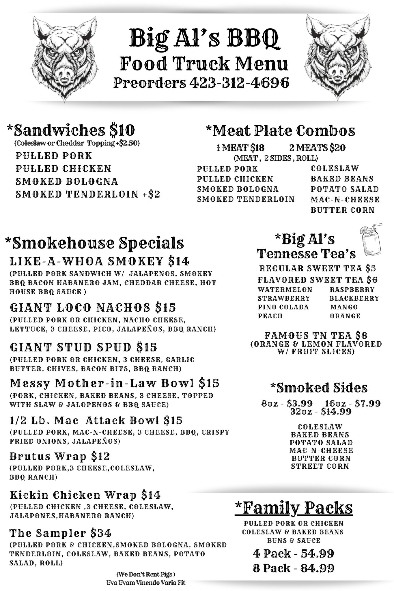 Big Al’s Tennessee Tea & Concessions | Newport TN