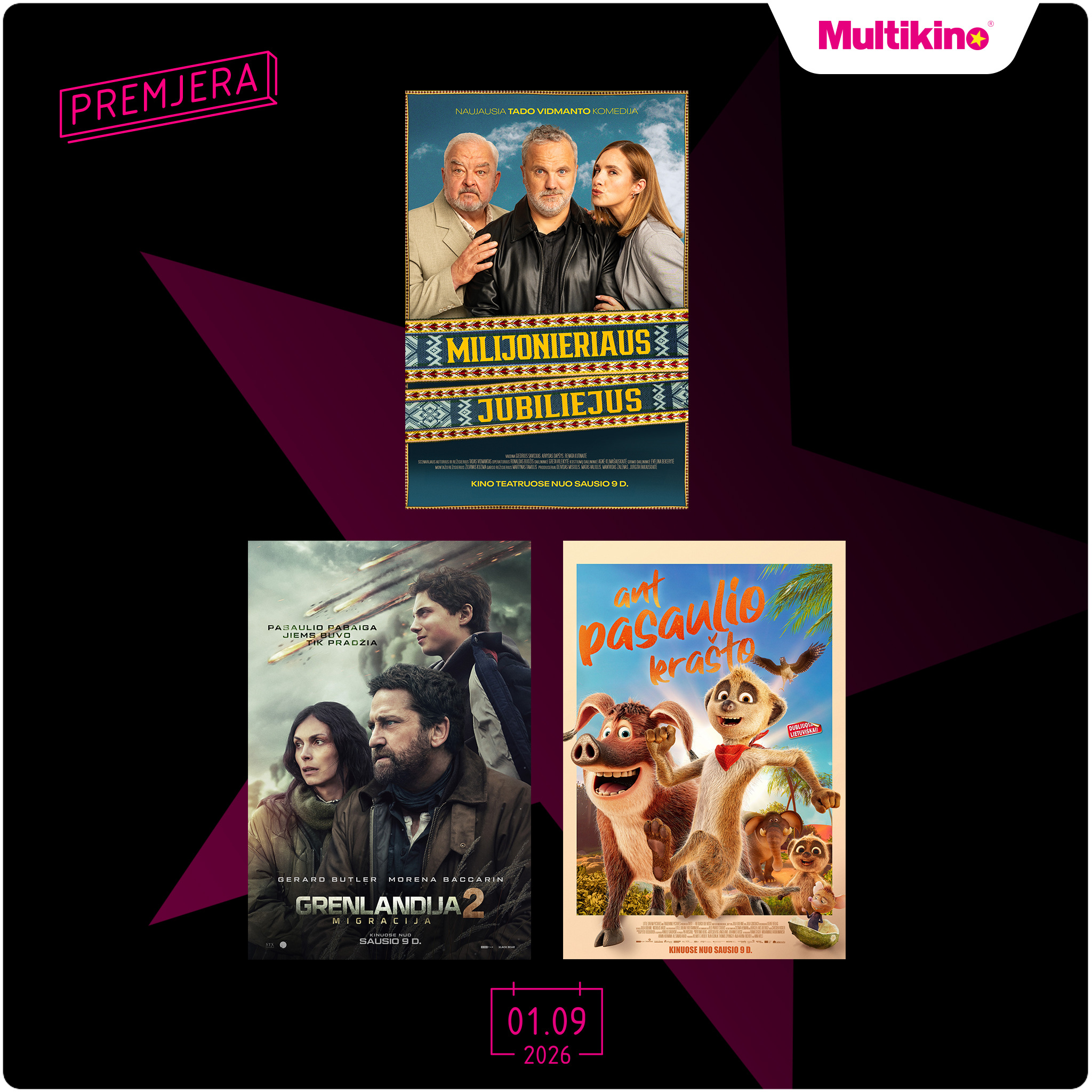 Multikino - Sninga šiandien ir lauke ir Multikine, tik pas mus ...