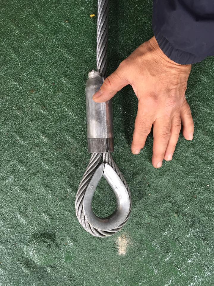 Instalacion cables para mecanismo de... - Rigging Mar, S.L