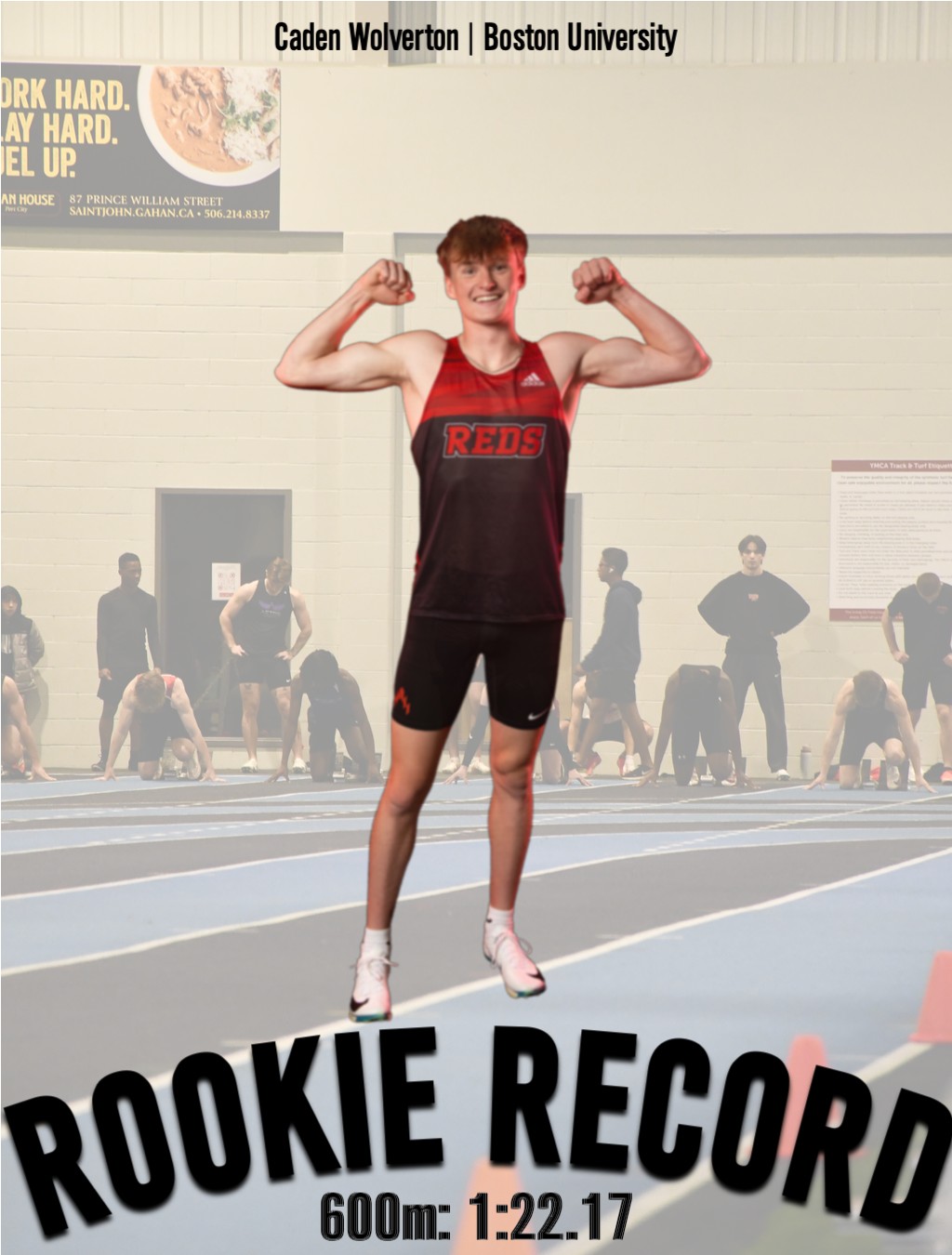 First-year Caden Wolverton recently surpassed UNB’s Rookie Record in ...