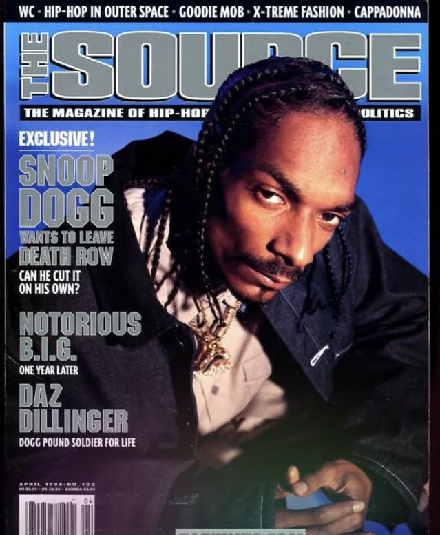 Snoop Dogg covers “The Source” magazine (1998)