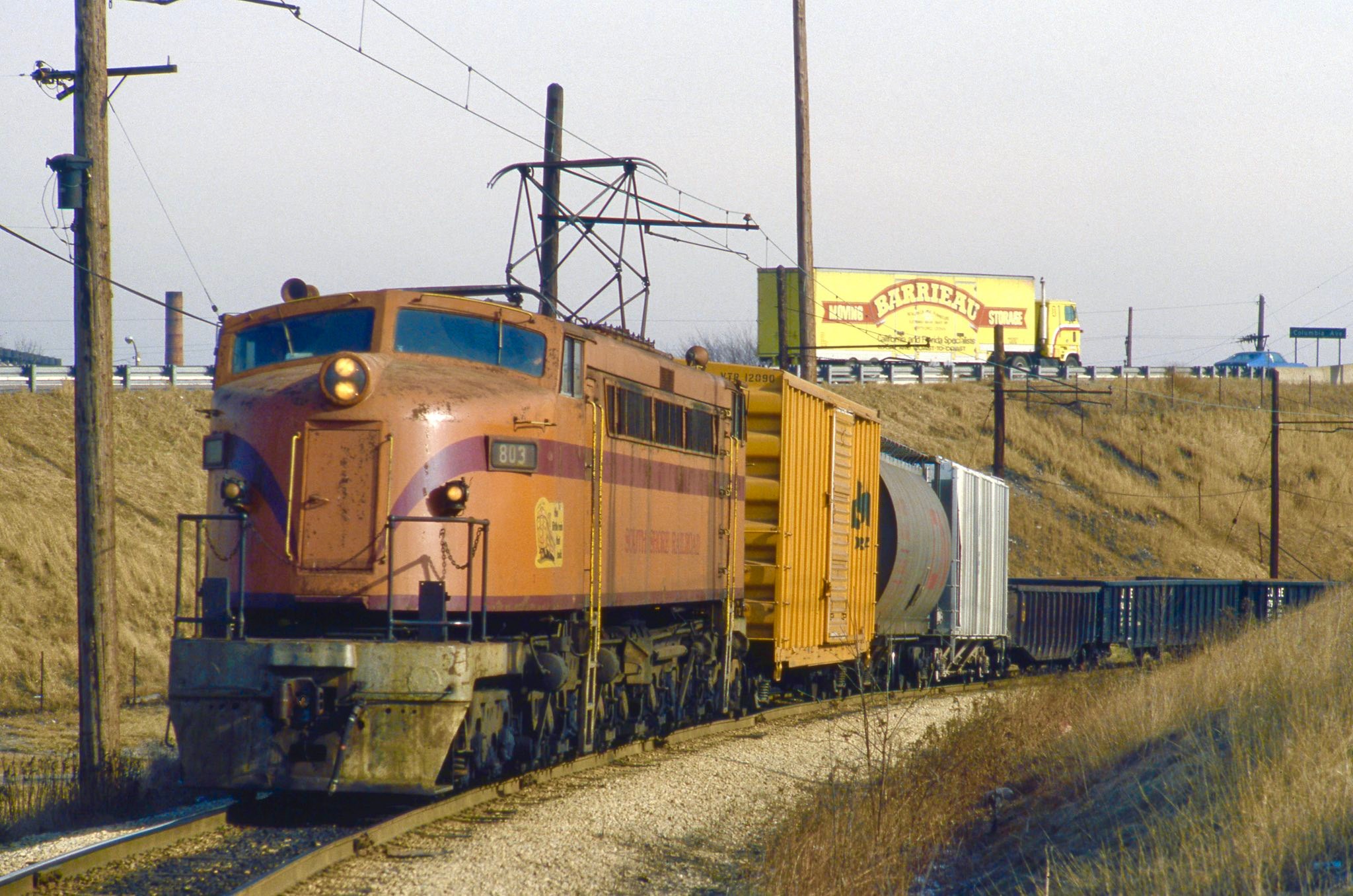 First - 803 is departing the B&OCT interchange and about to join the ...