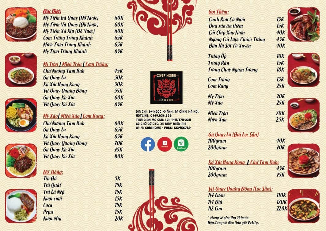 Comi - Menu 2022 ️ ️ ️ Hân hạnh phục vụ !!! #ComiChefHome # ...