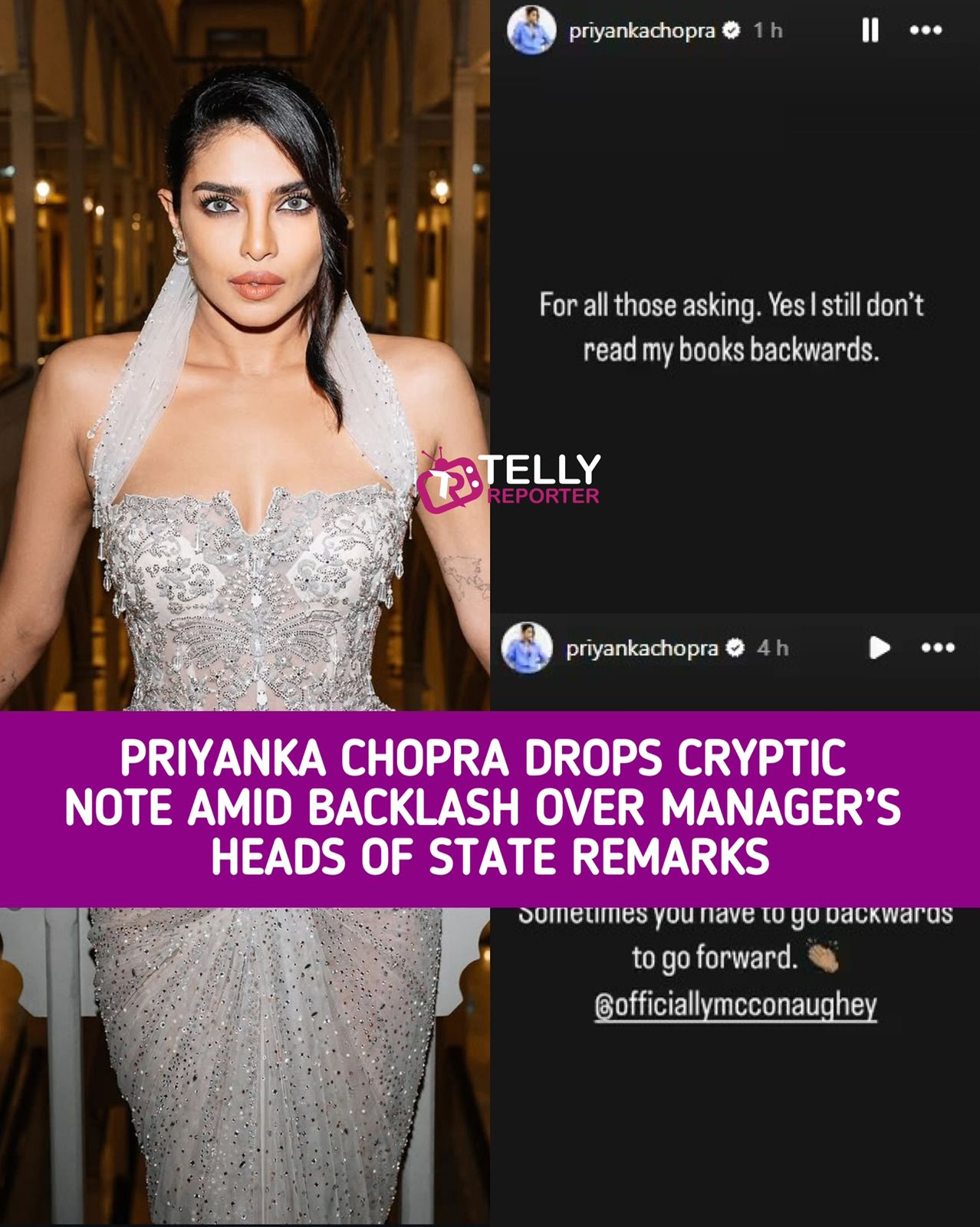 Telly Reporter - Priyanka Chopra Shares Cryptic Note Amid... | Facebook